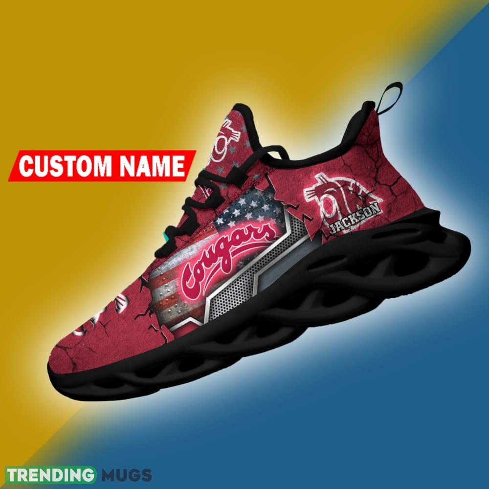 Washington State Cougars NCAA Sport Sneakers Flag Pattern Max Soul Shoes Personalized Max Soul Washington State Cougars NCAA Sport Sneakers Flag Pattern Max Soul Shoes Personalized Max Soul