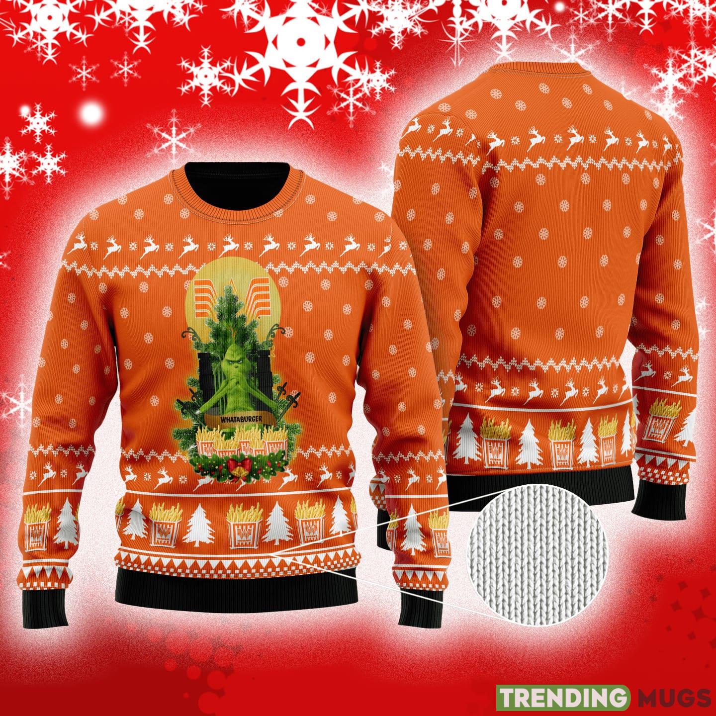 Whataburger Grinch Snow Ugly Christmas Sweater For Men And Women Gift - Whataburger Grinch Snow Ugly Christmas Sweater For Men And Women Gift Whataburger Grinch Snow Ugly Christmas Sweater For Men And Women Gift - Whataburger Grinch Snow Ugly Christmas Sweater For Men And Women Gift