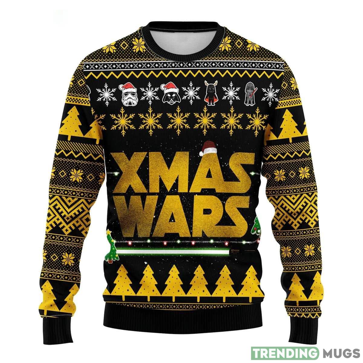 Xmas Wars Stormtrooper Darth Vader Pattern Star Wars Ugly Christmas Sweater Holiday For Men And Women - Xmas Wars Stormtrooper Darth Vader Pattern, Star Wars Ugly Christmas Sweater