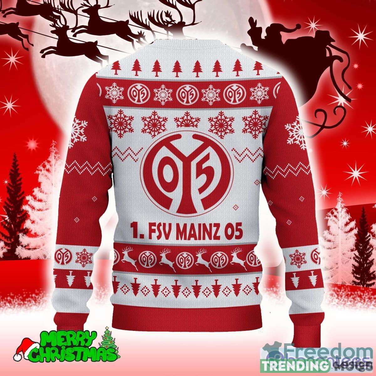 1. FSV Mainz 05 Red Wreath 3D Sweater All Over Printed For Men And Women Gift Christmas Holiday 3D Sweater 1. FSV Mainz 05 Red Wreath 3D Sweater All Over Printed For Men And Women Gift Christmas Holiday 3D Sweater