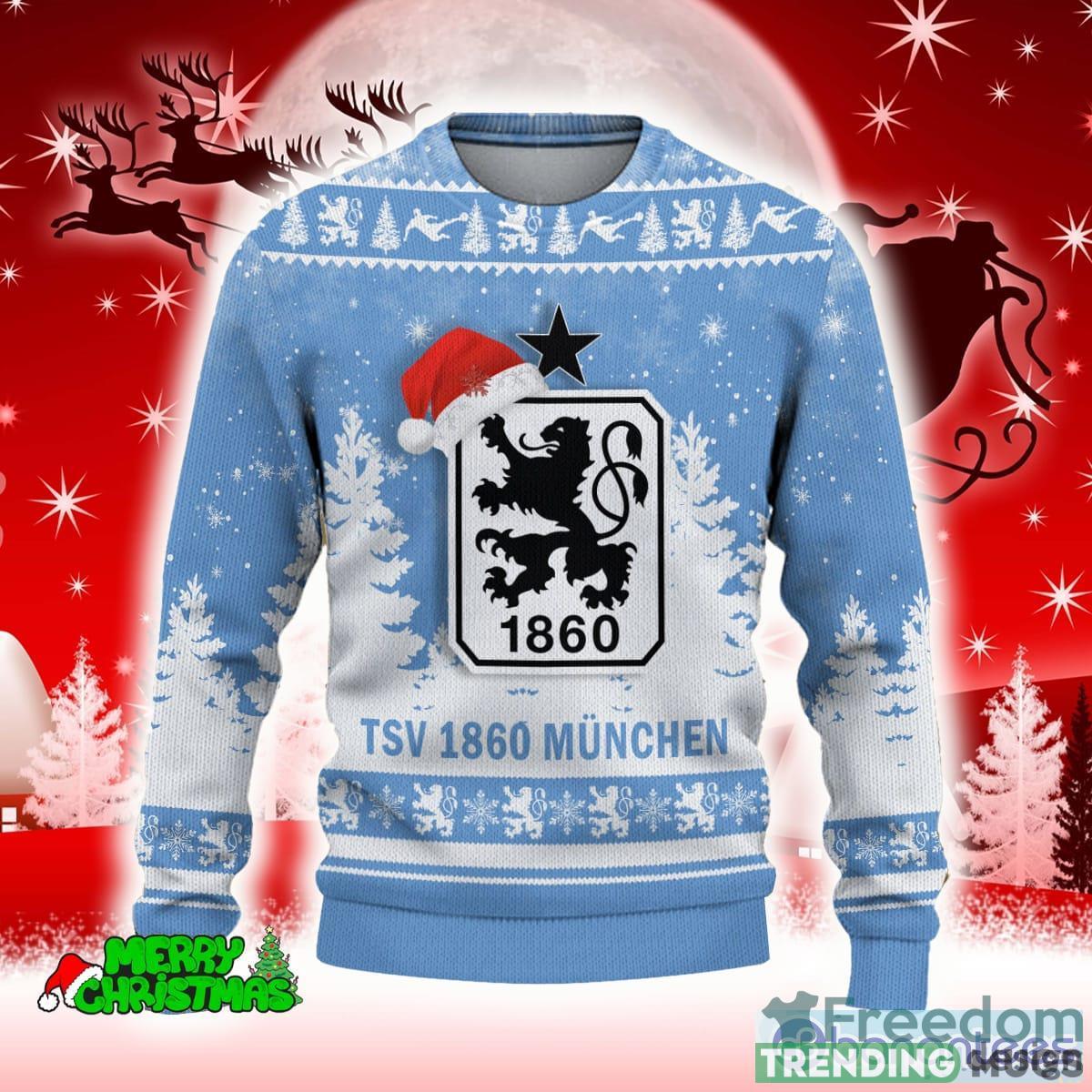 1860 Munich Blue Reindeer 3D Sweater All Over Printed For Men And Women Gift Christmas Holiday 3D Sweater 1860 Munich Blue Reindeer 3D Sweater All Over Printed For Men And Women Gift Christmas Holiday 3D Sweater