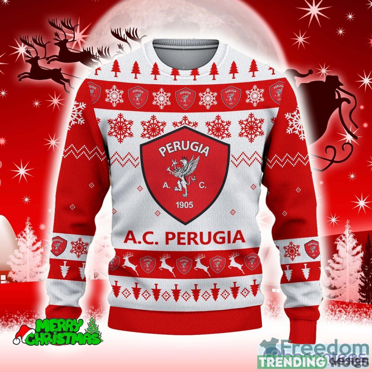 A.C. Perugia Red Decorate 3D Sweater All Over Printed For Men And Women Gift Christmas Holiday 3D Sweater A.C. Perugia Red Decorate 3D Sweater All Over Printed For Men And Women Gift Christmas Holiday 3D Sweater