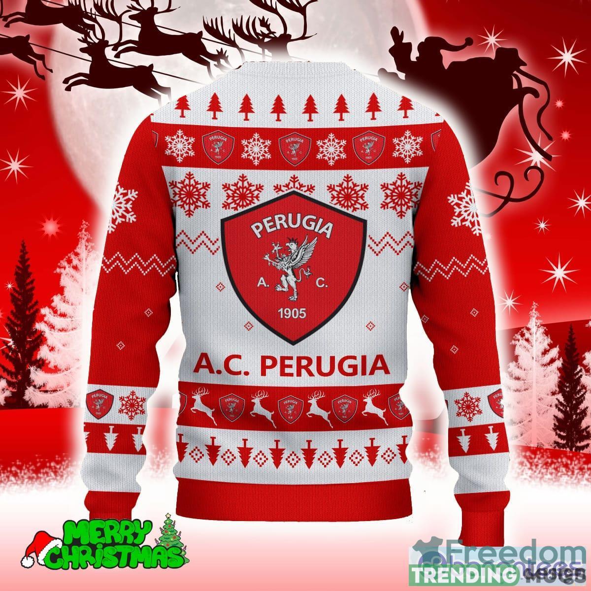 A.C. Perugia Red Decorate 3D Sweater All Over Printed For Men And Women Gift Christmas Holiday 3D Sweater A.C. Perugia Red Decorate 3D Sweater All Over Printed For Men And Women Gift Christmas Holiday 3D Sweater