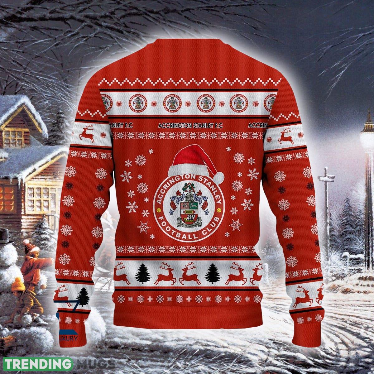 Accrington Stanley Traditional Efl Logo Team Ugly Christmas Sweater For Fans Gift Unisex Sweatshirt 3D Sweater Accrington Stanley Traditional Efl Logo Team Ugly Christmas Sweater For Fans Gift Unisex Sweatshirt 3D Sweater