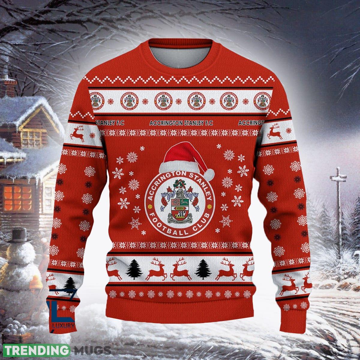 Accrington Stanley Traditional Efl Logo Team Ugly Christmas Sweater For Fans Gift Unisex Sweatshirt 3D Sweater Accrington Stanley Traditional Efl Logo Team Ugly Christmas Sweater For Fans Gift Unisex Sweatshirt 3D Sweater