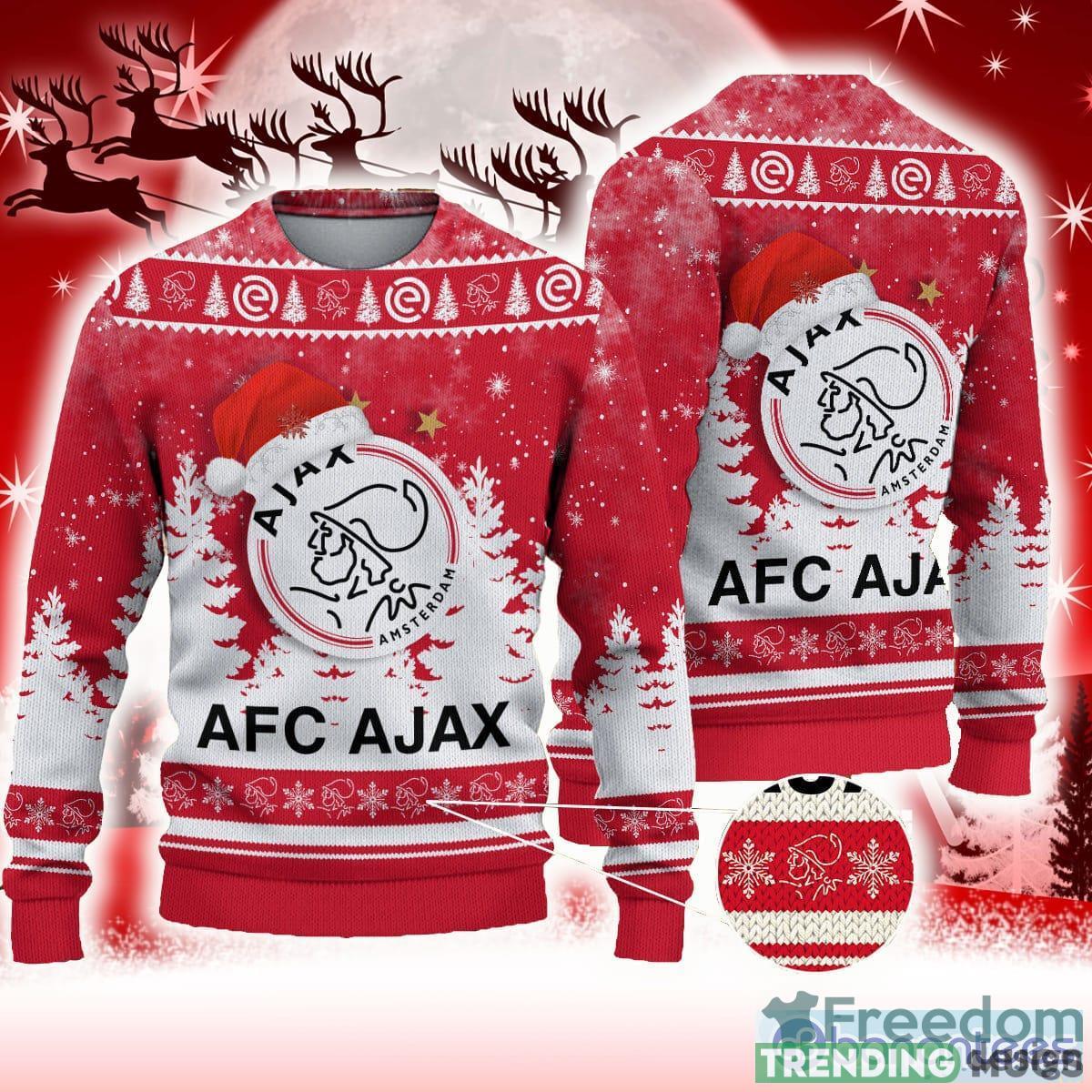 AFC Ajax Red Knitwear 3D Sweater All Over Printed For Men And Women Gift Christmas Holiday - AFC Ajax 3D Sweater Photo 1 AFC Ajax Red Knitwear 3D Sweater All Over Printed For Men And Women Gift Christmas Holiday - AFC Ajax 3D Sweater Photo 1