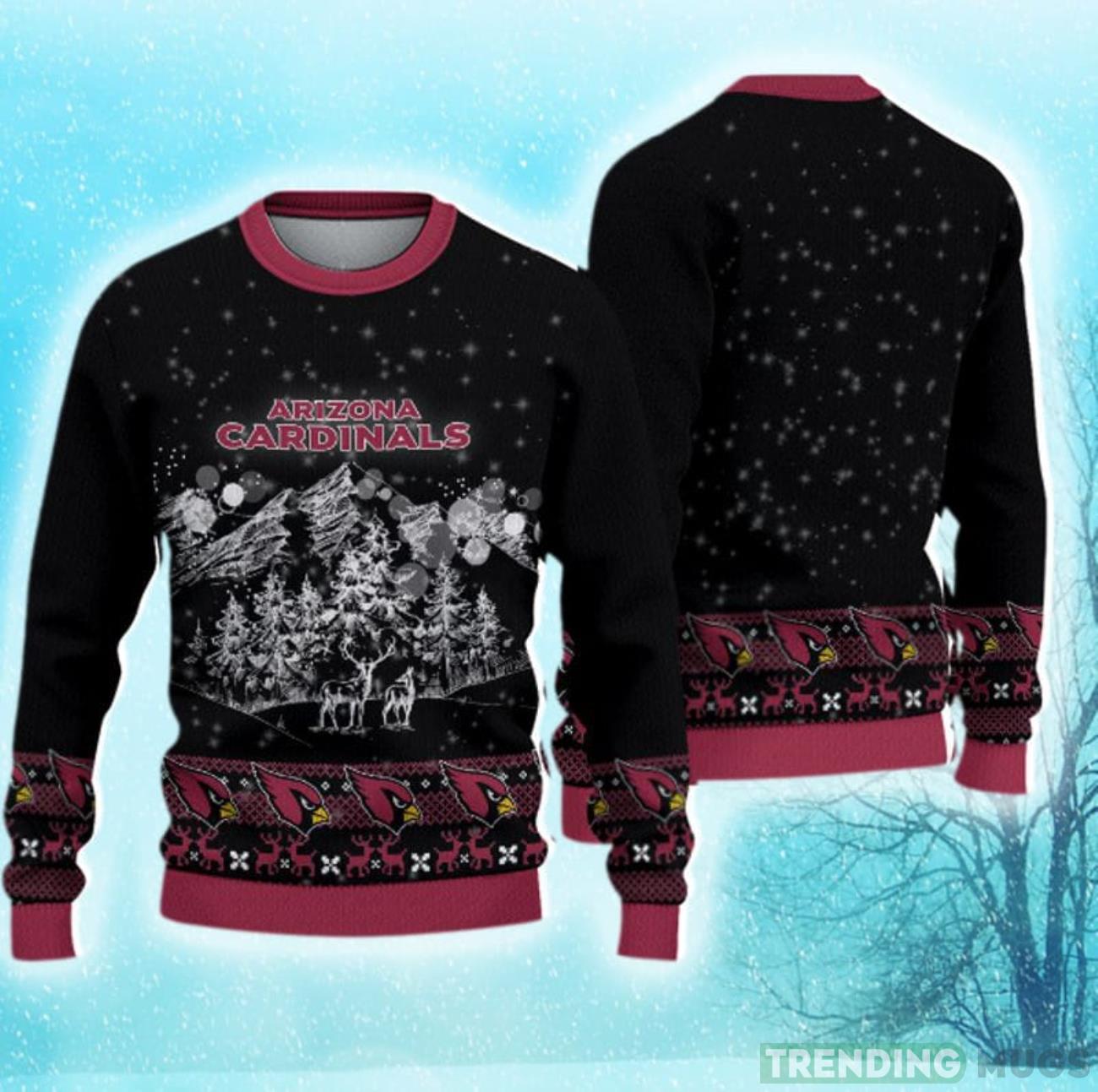Arizona Cardinals Christmas Mountain Hot Trending Ugly Sweater For Fans Product Photo 1 Arizona Cardinals Christmas Mountain Hot Trending Ugly Sweater For Fans Product Photo 1