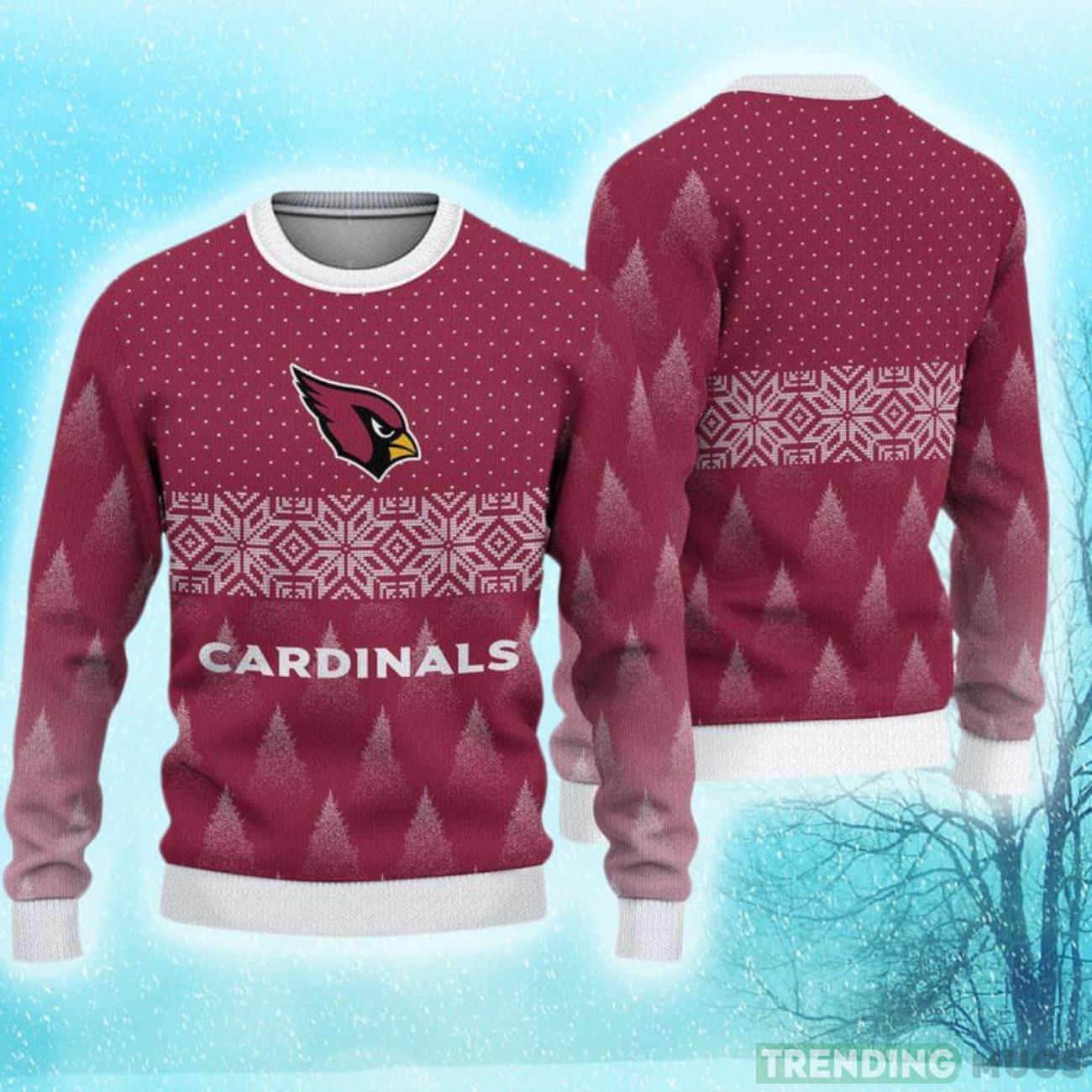 Arizona Cardinals Christmas Pattern Hot Trending Ugly Sweater For Fans Product Photo 1 Arizona Cardinals Christmas Pattern Hot Trending Ugly Sweater For Fans Product Photo 1
