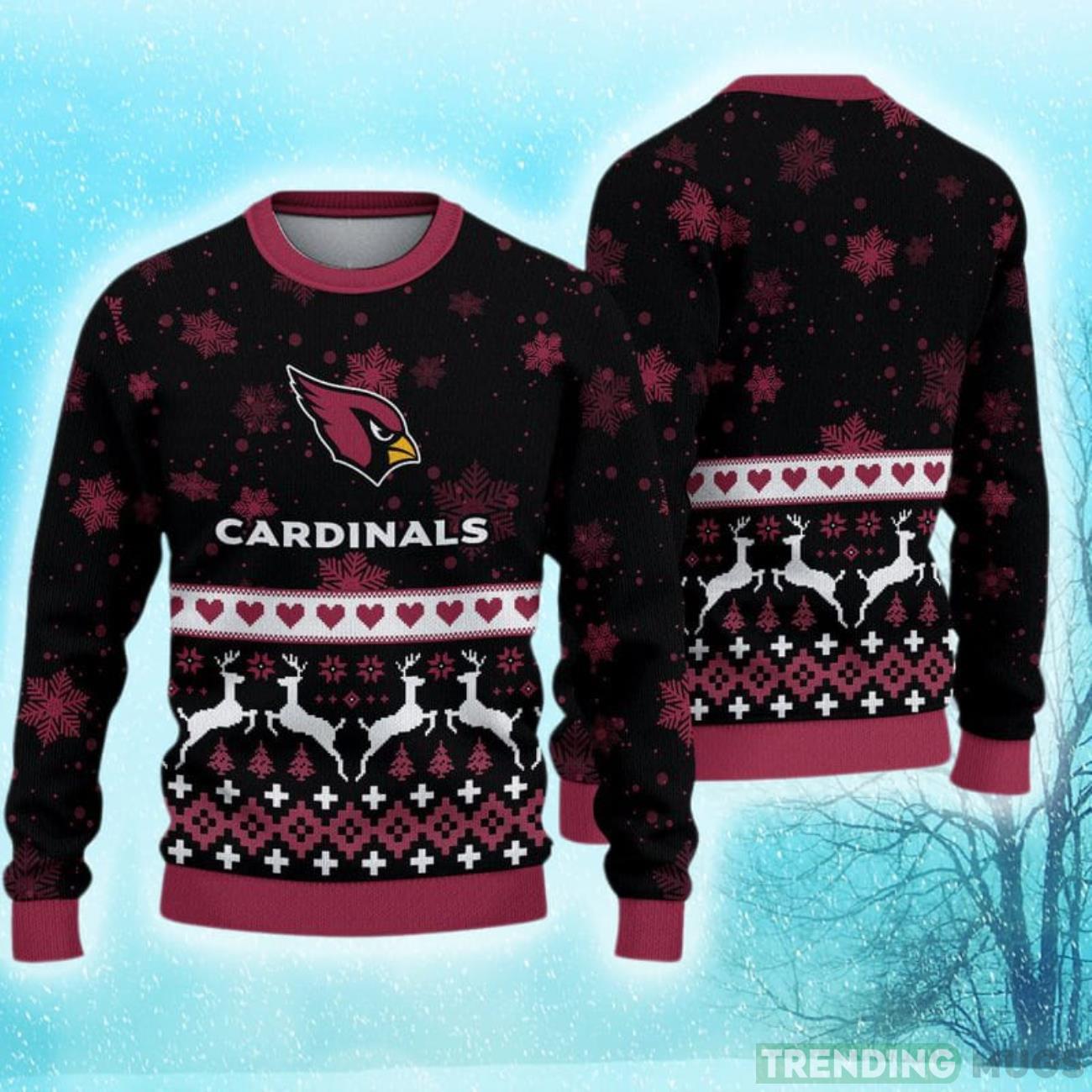 Arizona Cardinals Christmas Snow Hot Trending Ugly Sweater For Fans Product Photo 1 Arizona Cardinals Christmas Snow Hot Trending Ugly Sweater For Fans Product Photo 1