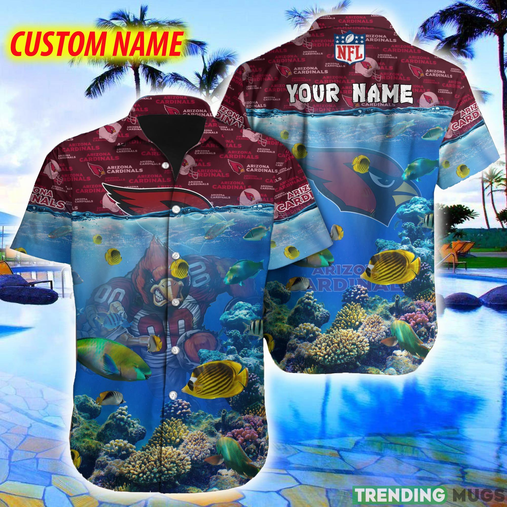 Arizona Cardinals NFL Ocean Beach Coral Fish 3D Hawaiian Shirt For Fans Gift Custom Name - Arizona Cardinals NFL Ocean Beach Coral Fish 3D Hawaiian Shirt For Fans Gift Custom Name Arizona Cardinals NFL Ocean Beach Coral Fish 3D Hawaiian Shirt For Fans Gift Custom Name - Arizona Cardinals NFL Ocean Beach Coral Fish 3D Hawaiian Shirt For Fans Gift Custom Name