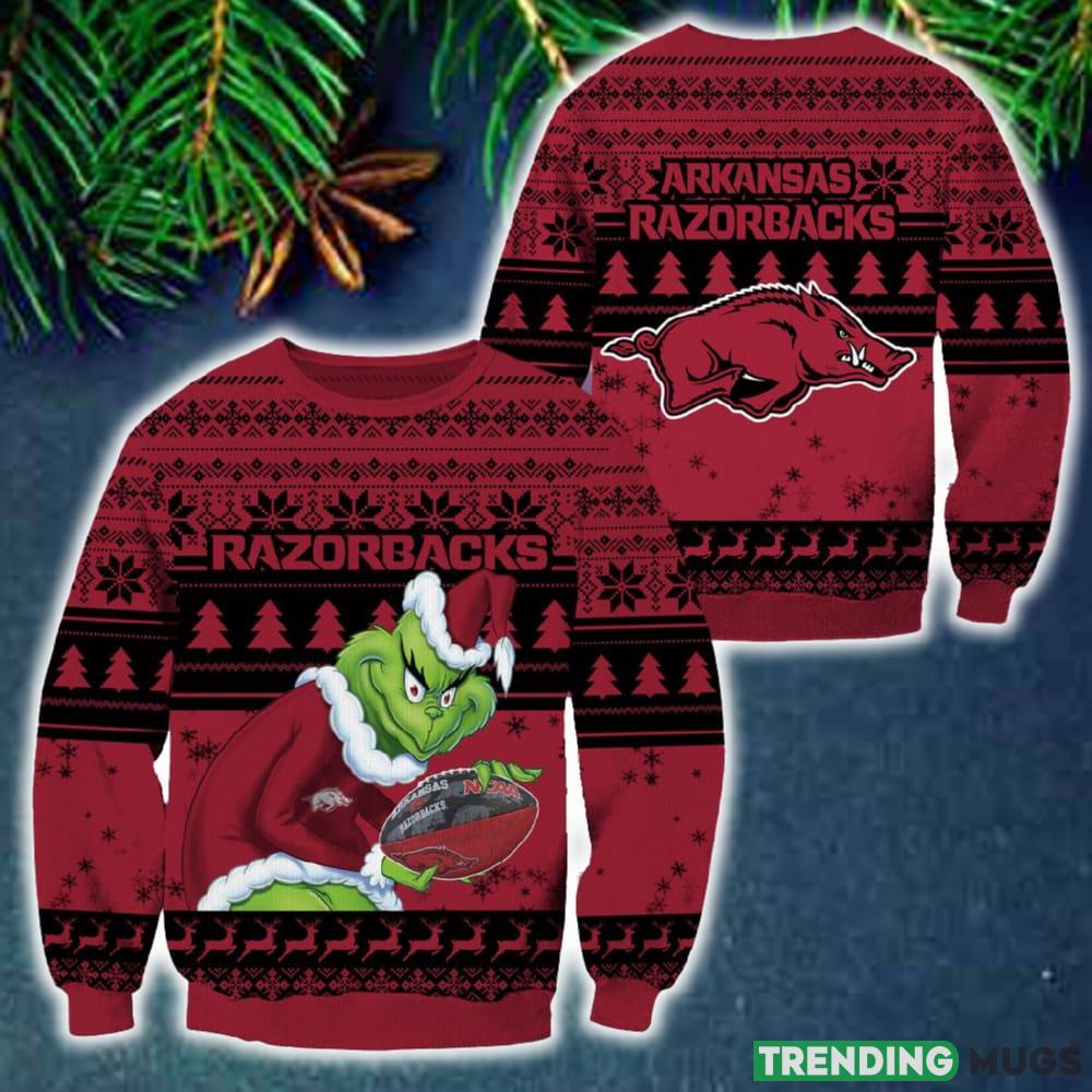 Arkansas Razorbacks Grinch Christmas Ugly Sweater NCAA Funny Gift For Men And Women - Arkansas Razorbacks Grinch Christmas Ugly Sweater NCAA Funny Gift For Men And Women Arkansas Razorbacks Grinch Christmas Ugly Sweater NCAA Funny Gift For Men And Women - Arkansas Razorbacks Grinch Christmas Ugly Sweater NCAA Funny Gift For Men And Women