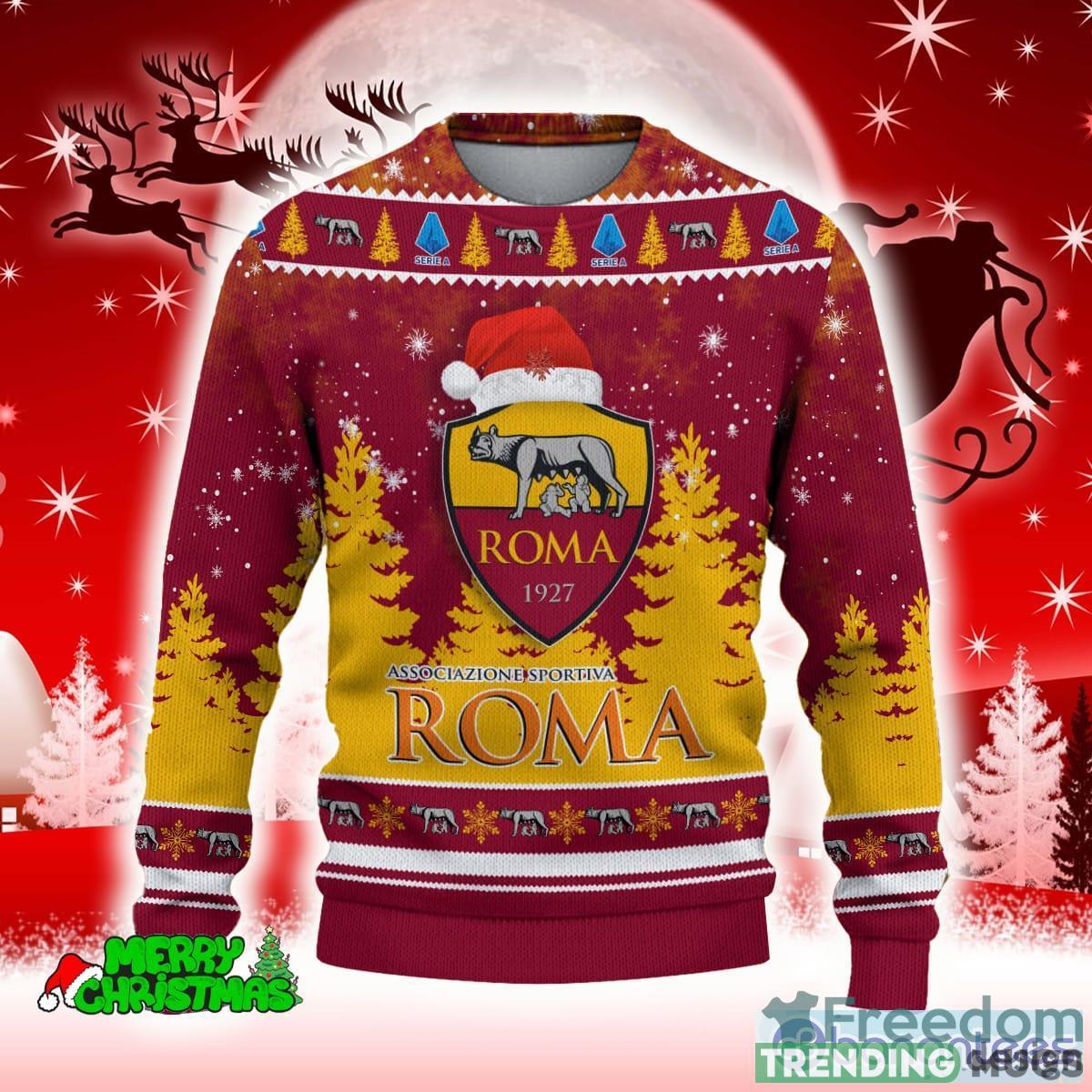 AS Roma Red Woven 3D Sweater All Over Printed For Men And Women Gift Christmas Holiday 3D Sweater AS Roma Red Woven 3D Sweater All Over Printed For Men And Women Gift Christmas Holiday 3D Sweater