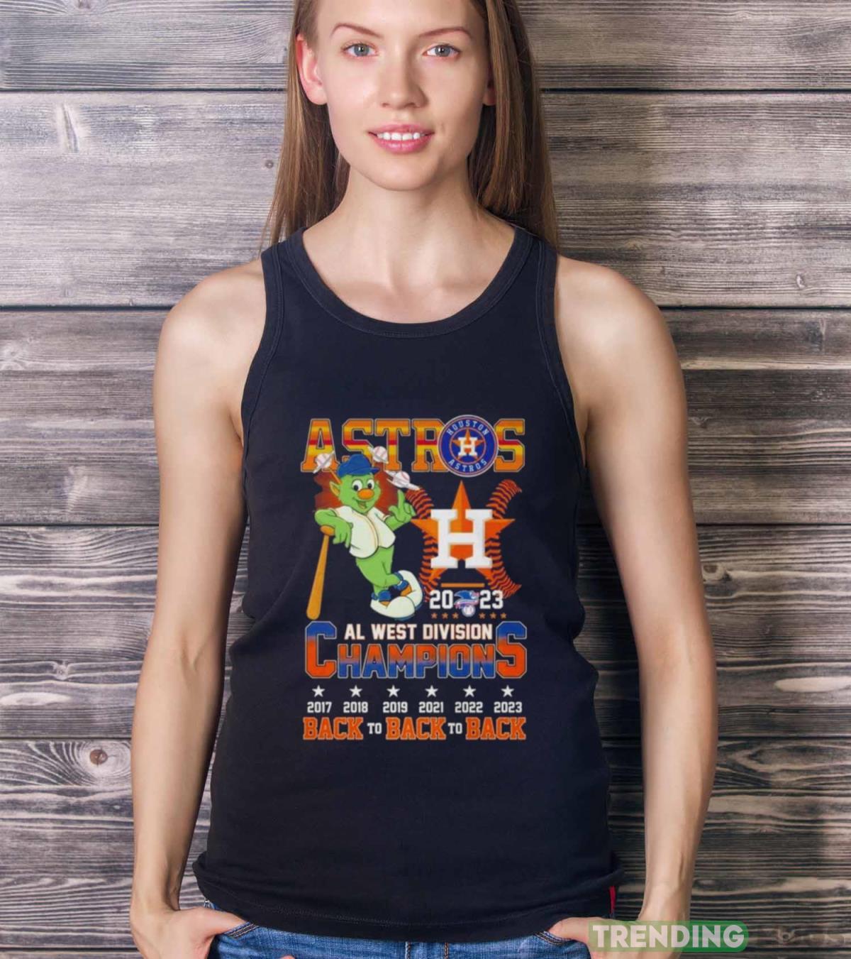 Astros 2023 Al West Division Champions Back To Back To Back 2017 2023 T shirt Dark Shirt Astros 2023 Al West Division Champions Back To Back To Back 2017 2023 T shirt Dark Shirt