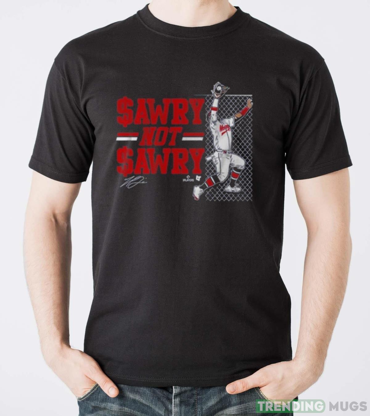 Atlanta Braves Michael Harris Ii Sawry Not Sawry Catch Signature T shirt Dark Shirt Atlanta Braves Michael Harris Ii Sawry Not Sawry Catch Signature T shirt Dark Shirt