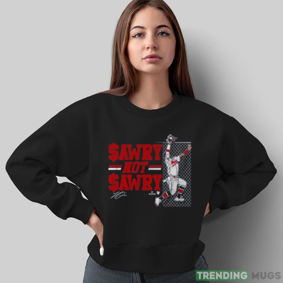Atlanta Braves Michael Harris Ii Sawry Not Sawry Catch Signature T shirt Dark Shirt Atlanta Braves Michael Harris Ii Sawry Not Sawry Catch Signature T shirt Dark Shirt