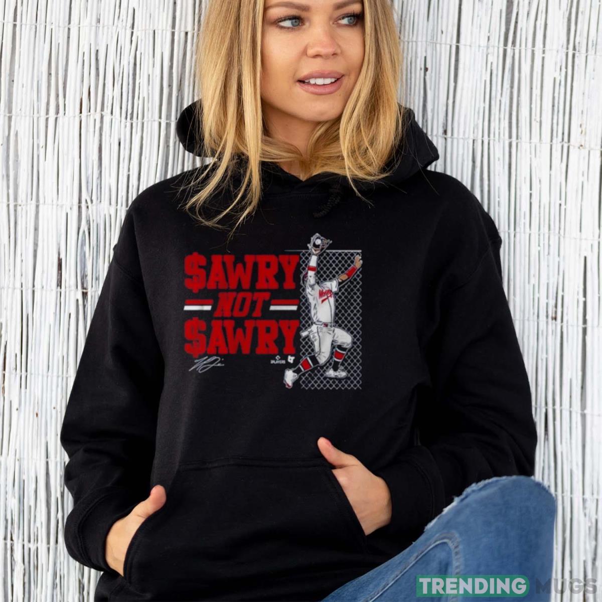 Atlanta Braves Michael Harris Ii Sawry Not Sawry Catch Signature T shirt Dark Shirt Atlanta Braves Michael Harris Ii Sawry Not Sawry Catch Signature T shirt Dark Shirt