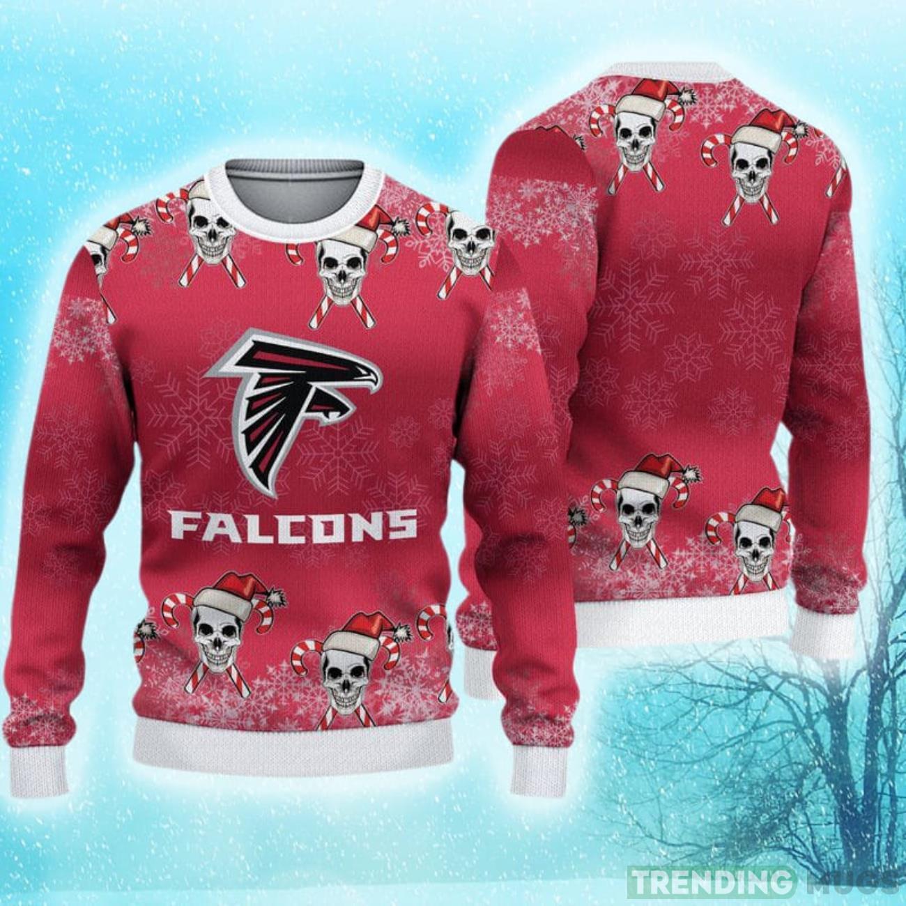 Atlanta Falcons Christmas Skull Hot Trending Ugly Sweater For Real Fans Product Photo 1 Atlanta Falcons Christmas Skull Hot Trending Ugly Sweater For Real Fans Product Photo 1