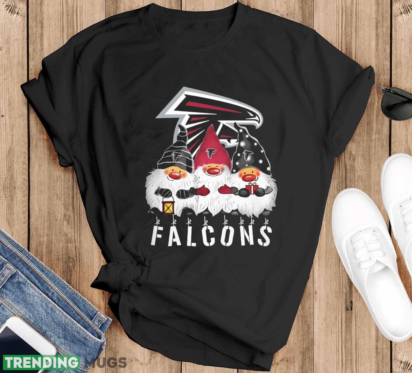Atlanta Falcons Gnomies Christmas Funny Black T Shirt Sweatshirt For Fans - Black T-Shirt Atlanta Falcons Gnomies Christmas Funny Black T Shirt Sweatshirt For Fans - Black T-Shirt