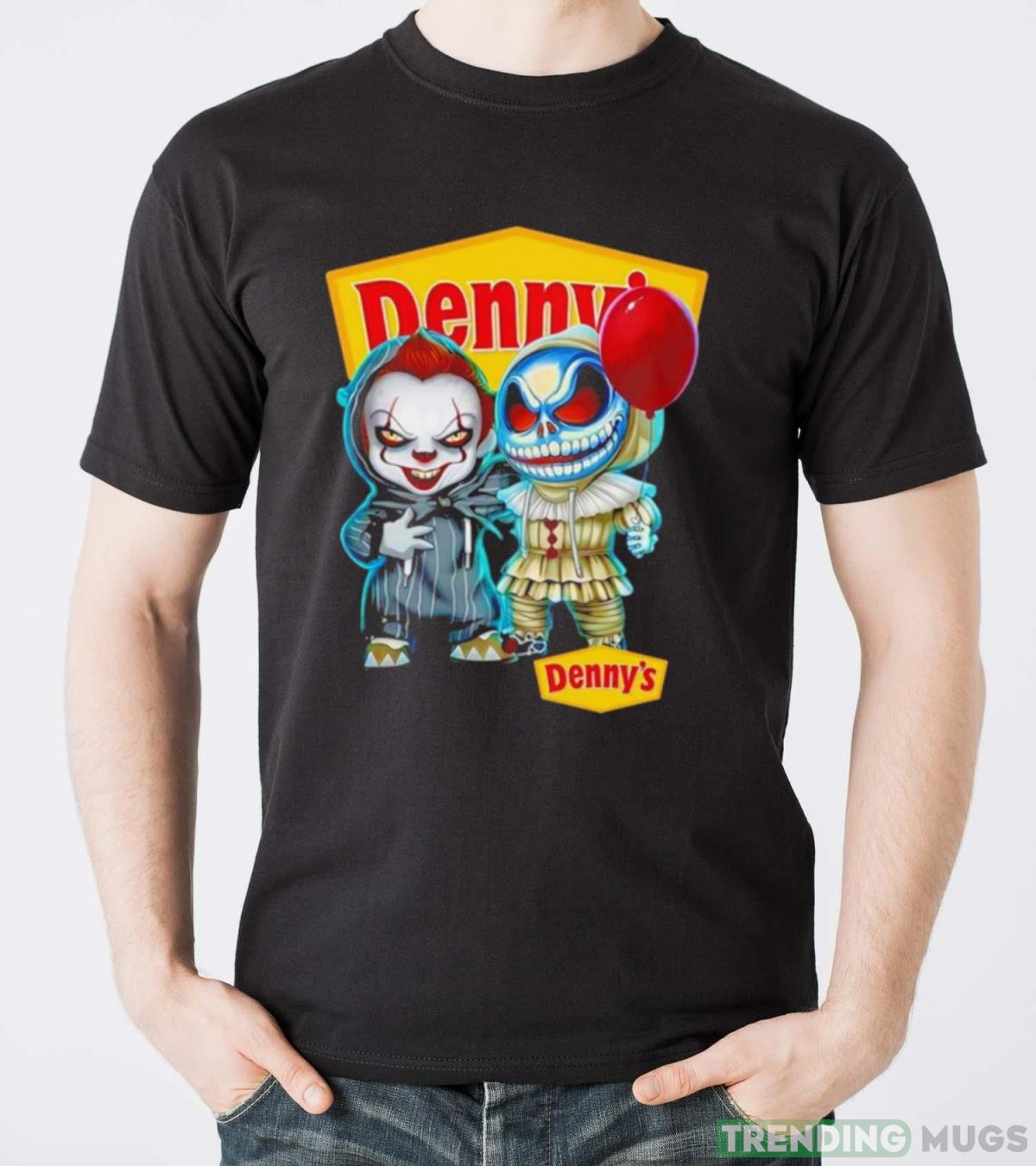 baby Jack Skellington and baby Pennywise Denny’s halloween shirt Dark Shirt baby Jack Skellington and baby Pennywise Denny’s halloween shirt Dark Shirt