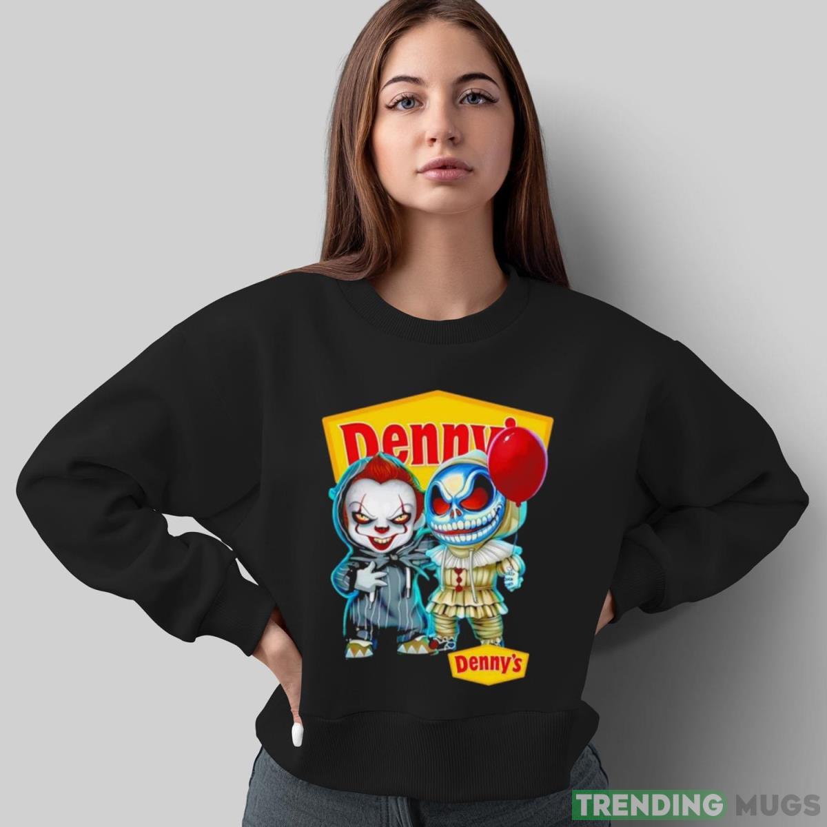 baby Jack Skellington and baby Pennywise Denny’s halloween shirt Dark Shirt baby Jack Skellington and baby Pennywise Denny’s halloween shirt Dark Shirt