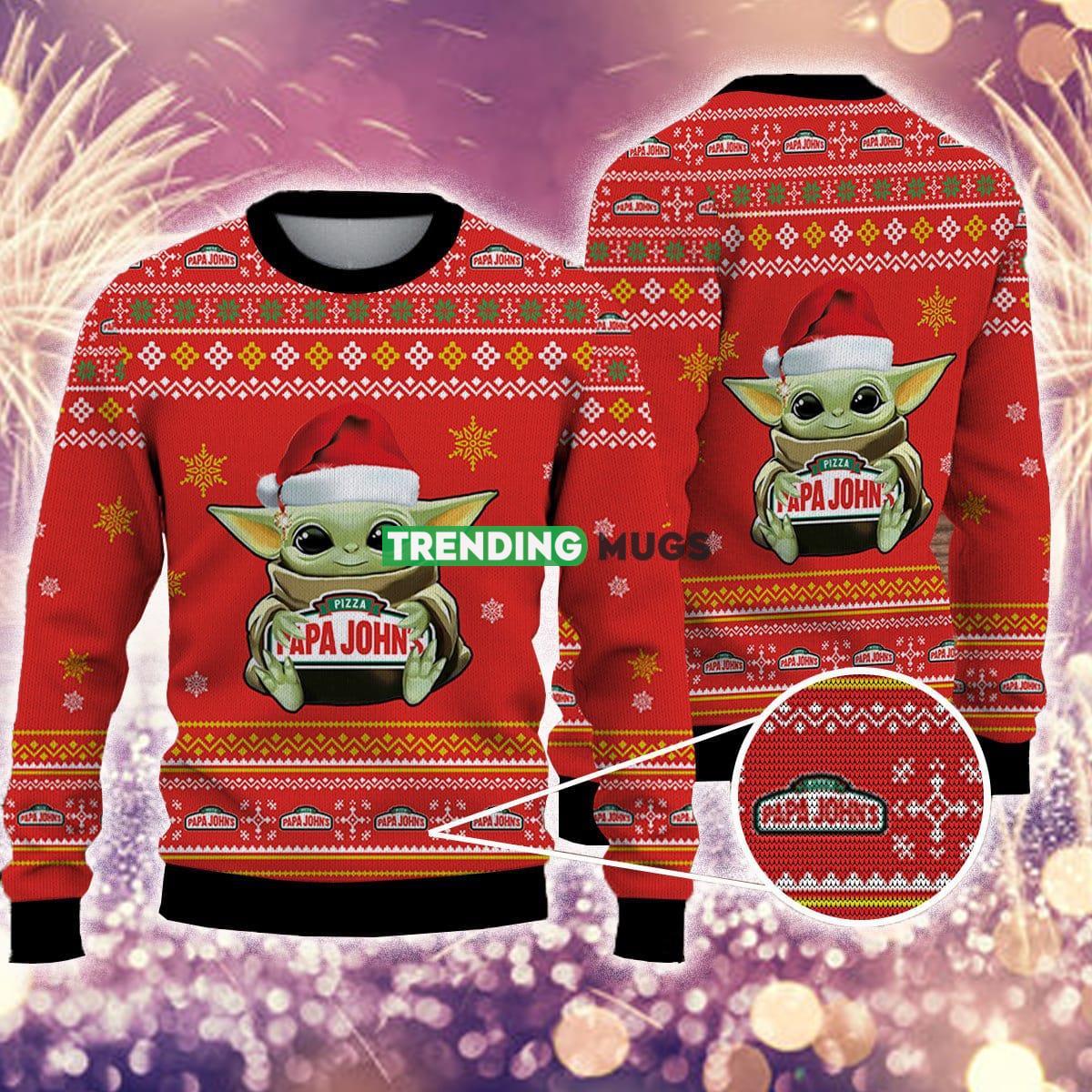 Baby Yoda papa john's pizza Funny 3D Ugly Christmas Sweater Gift For Men And Women - Baby Yoda papa john's pizza Funny 3D Ugly Christmas Sweater Gift For Men And Women Baby Yoda papa john's pizza Funny 3D Ugly Christmas Sweater Gift For Men And Women - Baby Yoda papa john's pizza Funny 3D Ugly Christmas Sweater Gift For Men And Women