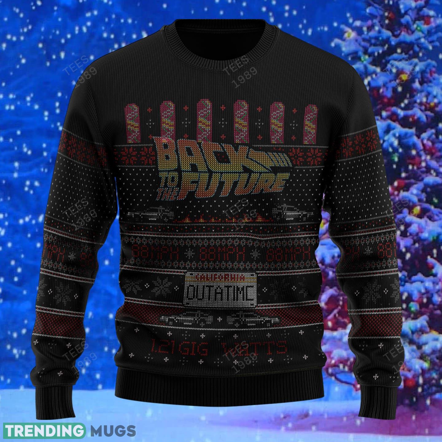 Back to the Future Knitted Xmas Sweater Gift Men And Women 3D Sweater Back to the Future Knitted Xmas Sweater Gift Men And Women 3D Sweater