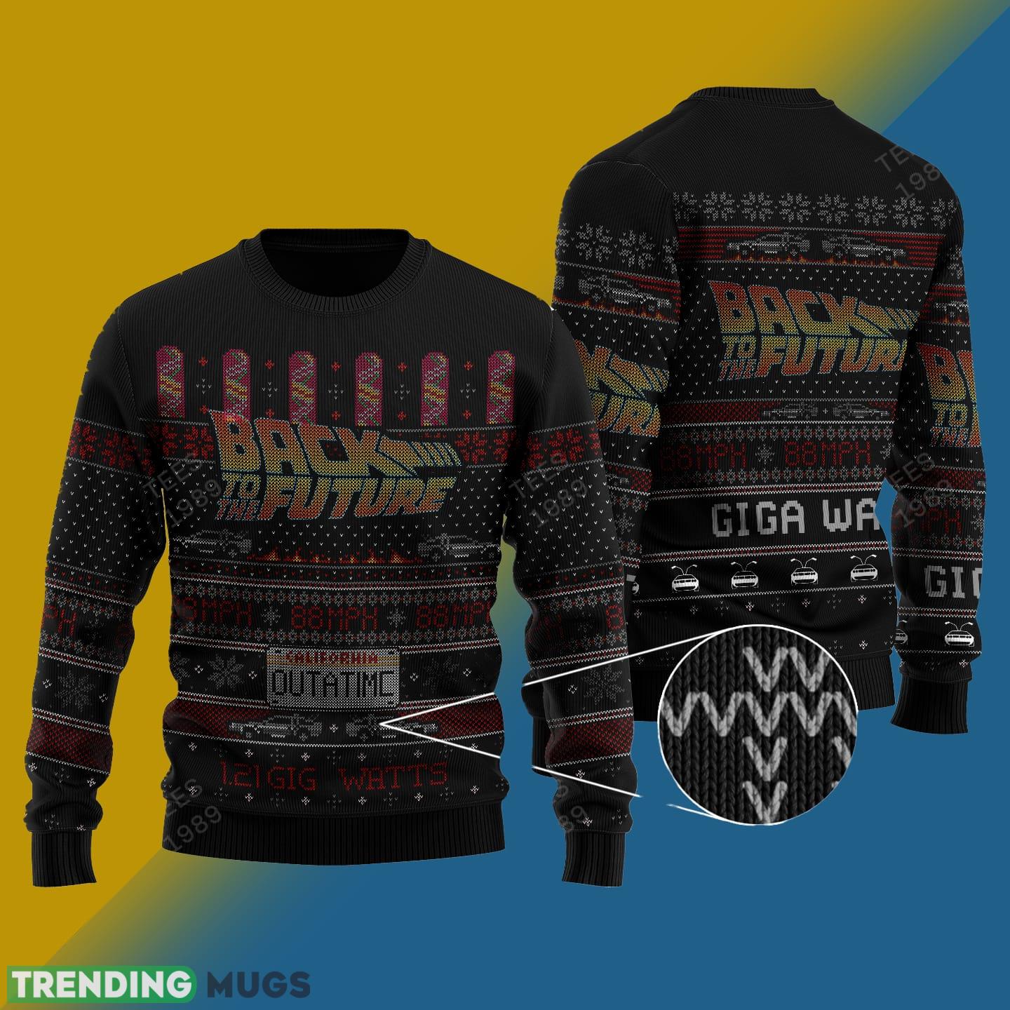 Back to the Future Knitted Xmas Sweater Gift Men And Women - Back to the Future Knitted Sweater Photo 1 Back to the Future Knitted Xmas Sweater Gift Men And Women - Back to the Future Knitted Sweater Photo 1