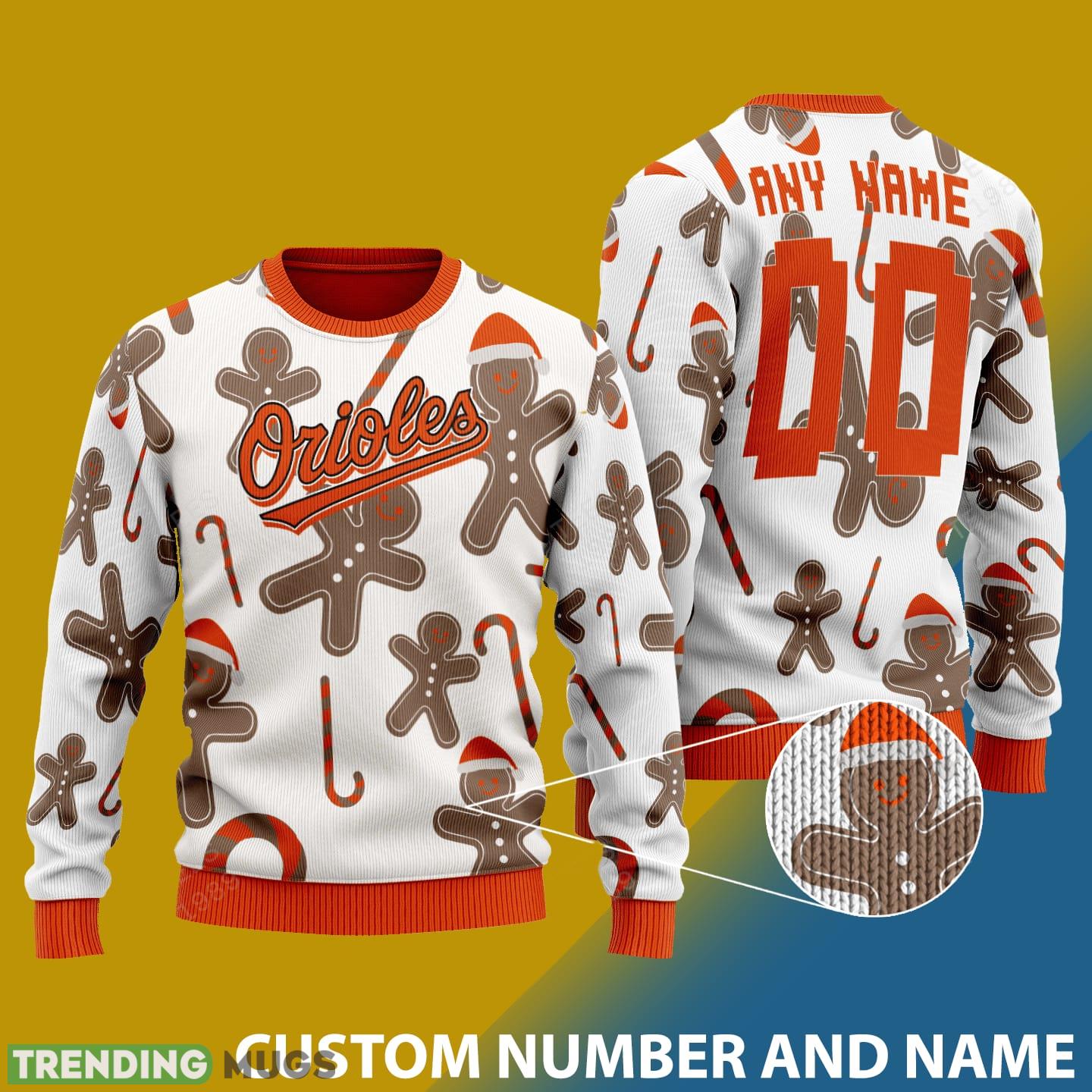 Baltimore Orioles Santa Bear White Xmas 3D Sweater Custom Number And Name - Baltimore Orioles - CUSTOMIZE YOUR NAME & NUMBER Photo 1 Baltimore Orioles Santa Bear White Xmas 3D Sweater Custom Number And Name - Baltimore Orioles - CUSTOMIZE YOUR NAME & NUMBER Photo 1