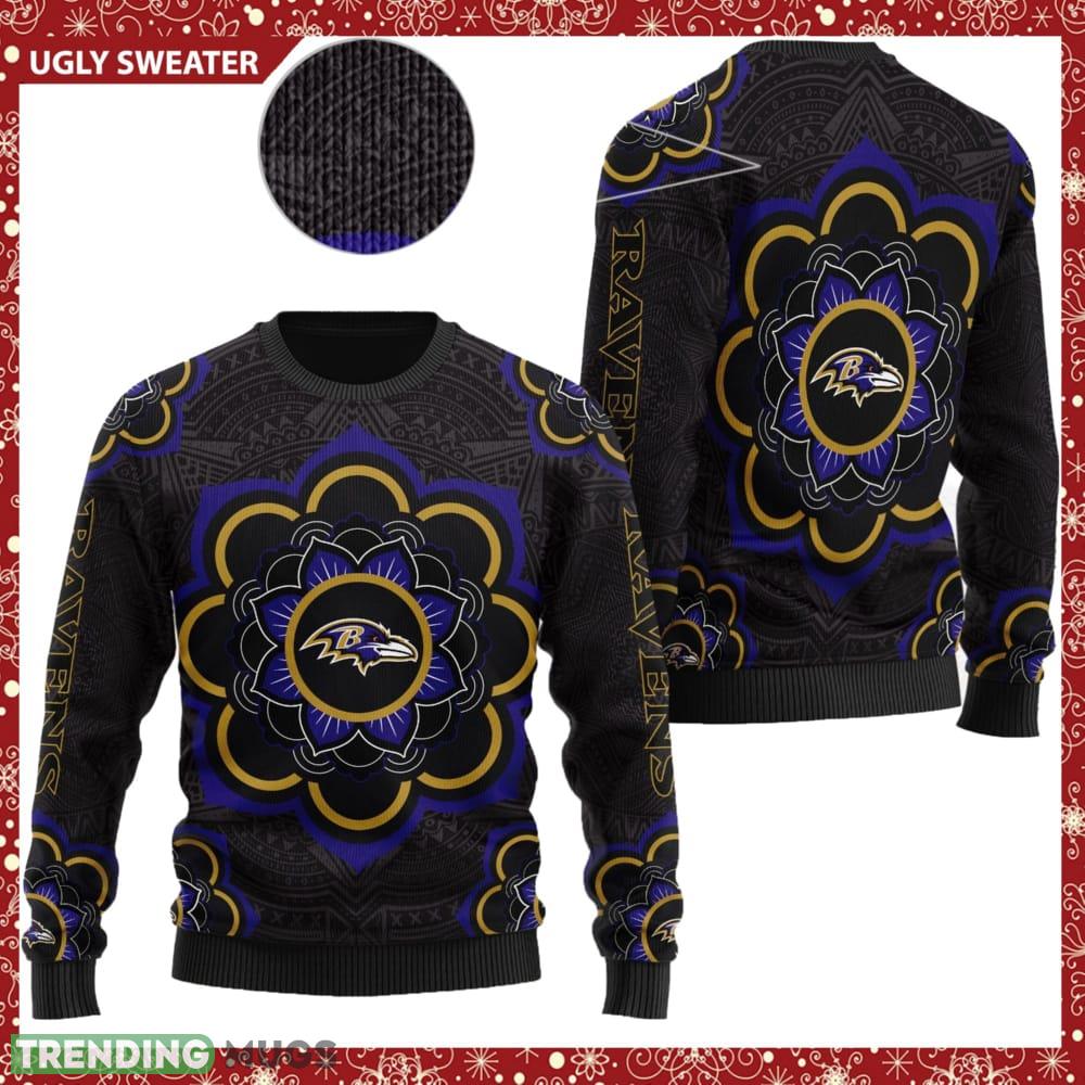 Baltimore Ravens NFL Mandala Logo Knitted Christmas Sweater AOP Holiday - Baltimore Ravens NFL Mandala Logo Knitted Christmas Sweater AOP Holiday Baltimore Ravens NFL Mandala Logo Knitted Christmas Sweater AOP Holiday - Baltimore Ravens NFL Mandala Logo Knitted Christmas Sweater AOP Holiday