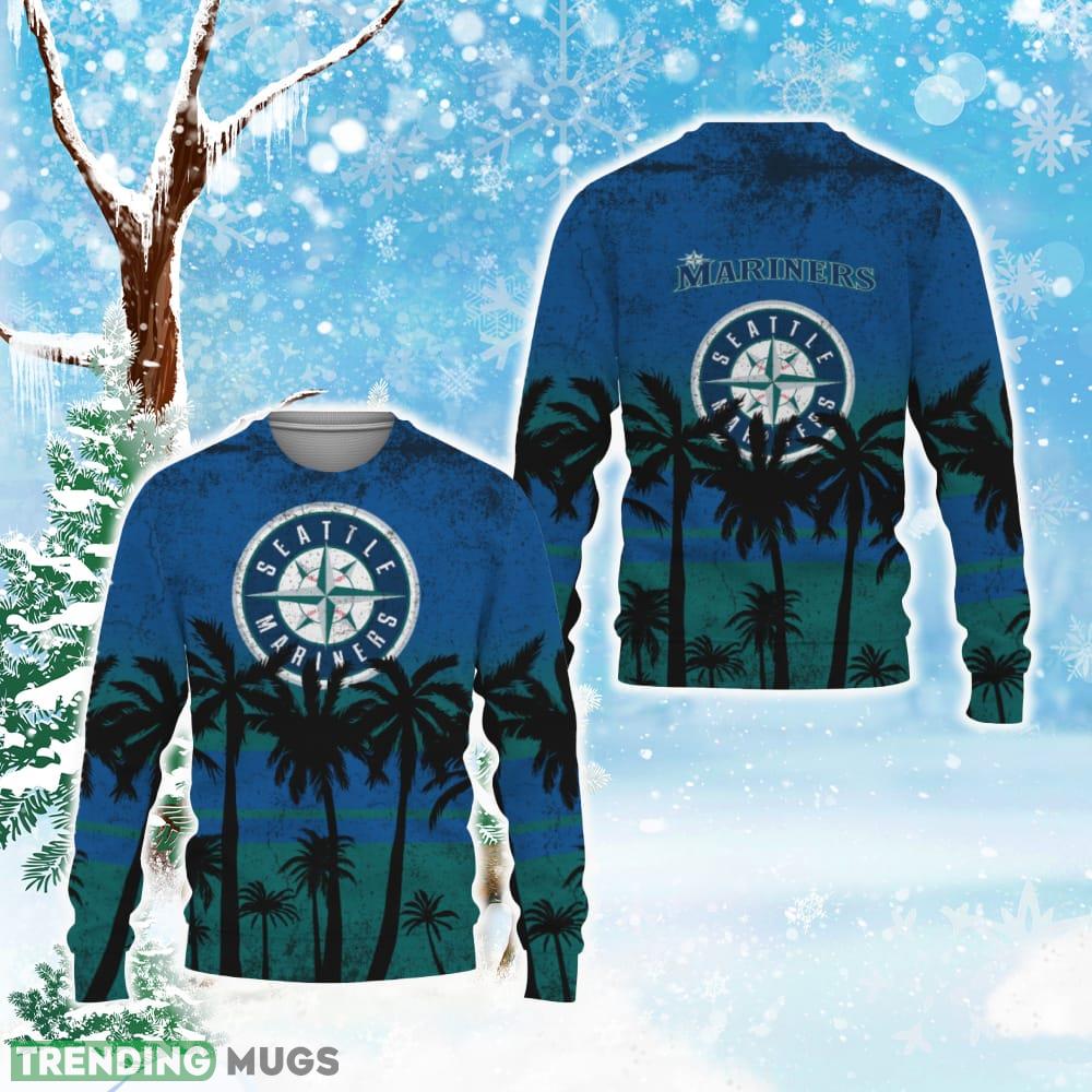 Baseballl American Tree Beach Gradient Gift Seattle Mariners Knitted Christmas Sweater - Baseballl American Tree Beach Gradient Gift Seattle Mariners Ugly Christmas Sweater Photo 1 Baseballl American Tree Beach Gradient Gift Seattle Mariners Knitted Christmas Sweater - Baseballl American Tree Beach Gradient Gift Seattle Mariners Ugly Christmas Sweater Photo 1