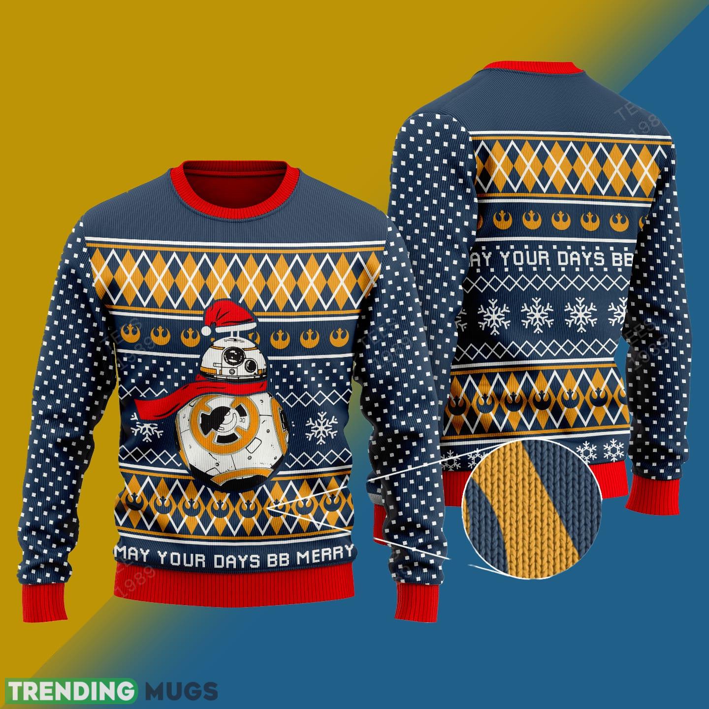 BB-8 Graphics Knitted Xmas Sweater Gift Men And Women - BB-8 v2 Knitted Sweater Photo 1 BB-8 Graphics Knitted Xmas Sweater Gift Men And Women - BB-8 v2 Knitted Sweater Photo 1