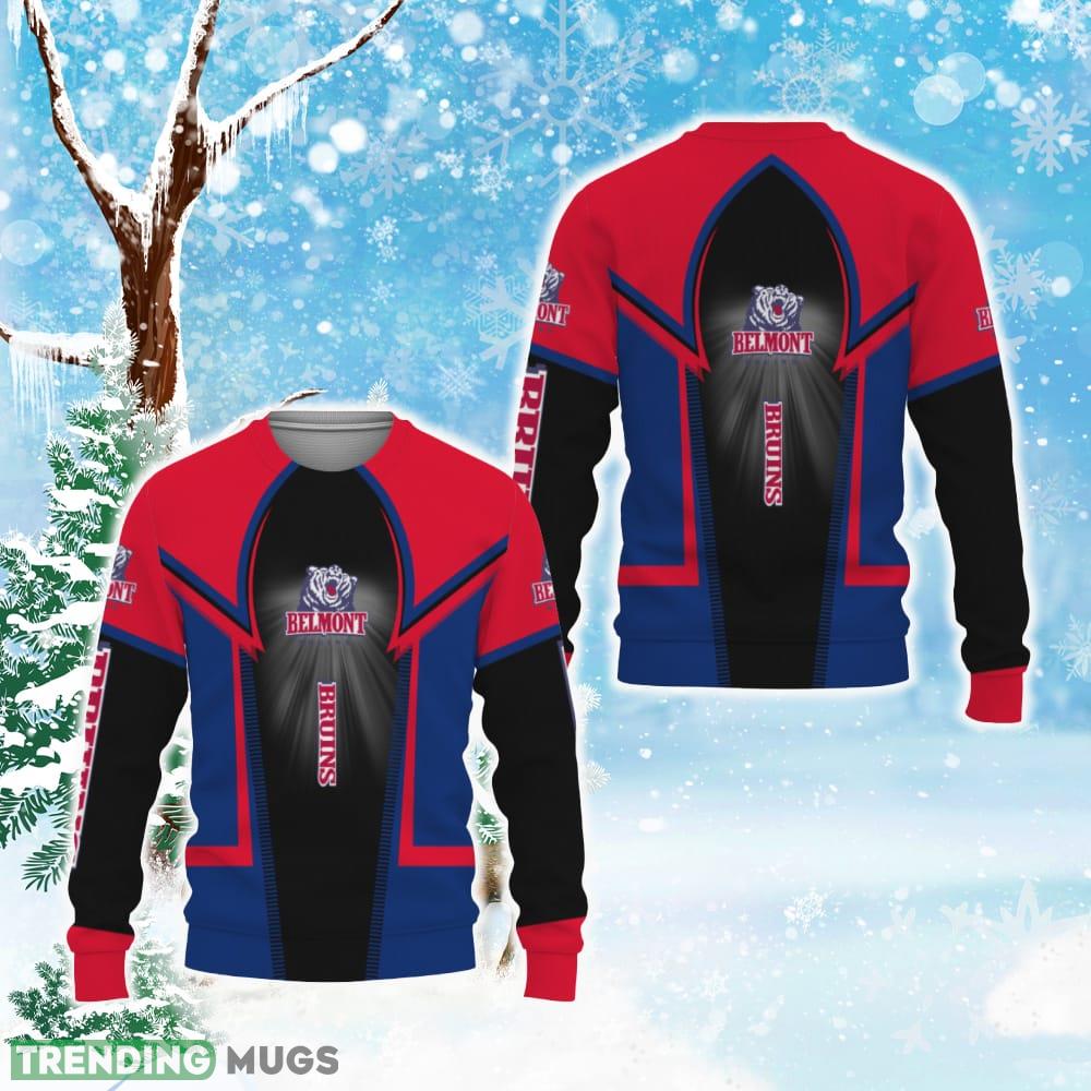 Belmont Bruins Football American Ugly Xmas Sweater - Belmont Bruins Football American Ugly Christmas Sweater Photo 1 Belmont Bruins Football American Ugly Xmas Sweater - Belmont Bruins Football American Ugly Christmas Sweater Photo 1