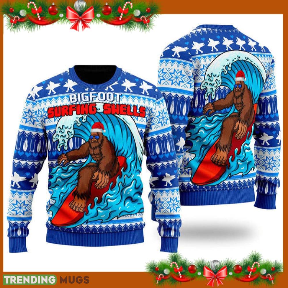Bigfoot Surfing Swells Ugly Christmas Sweater Funny Gift For Men And Women Family Holidays - Bigfoot Surfing Swells Ugly Christmas Sweater Funny Gift For Men And Women Family Holidays Bigfoot Surfing Swells Ugly Christmas Sweater Funny Gift For Men And Women Family Holidays - Bigfoot Surfing Swells Ugly Christmas Sweater Funny Gift For Men And Women Family Holidays