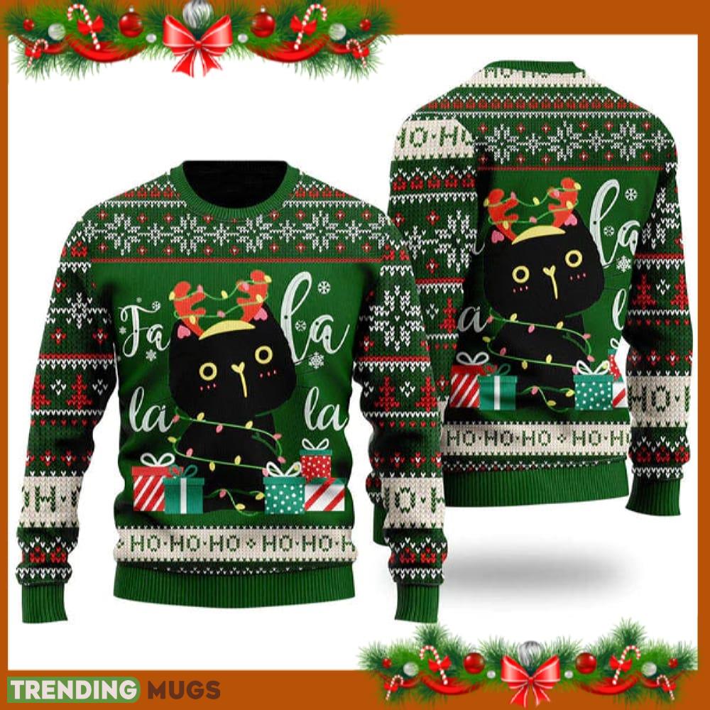 Black Cat Falalala Ugly Christmas Sweater Funny Gift For Men And Women Family Holidays - Black Cat Falalala Ugly Christmas Sweater Funny Gift For Men And Women Family Holidays Black Cat Falalala Ugly Christmas Sweater Funny Gift For Men And Women Family Holidays - Black Cat Falalala Ugly Christmas Sweater Funny Gift For Men And Women Family Holidays