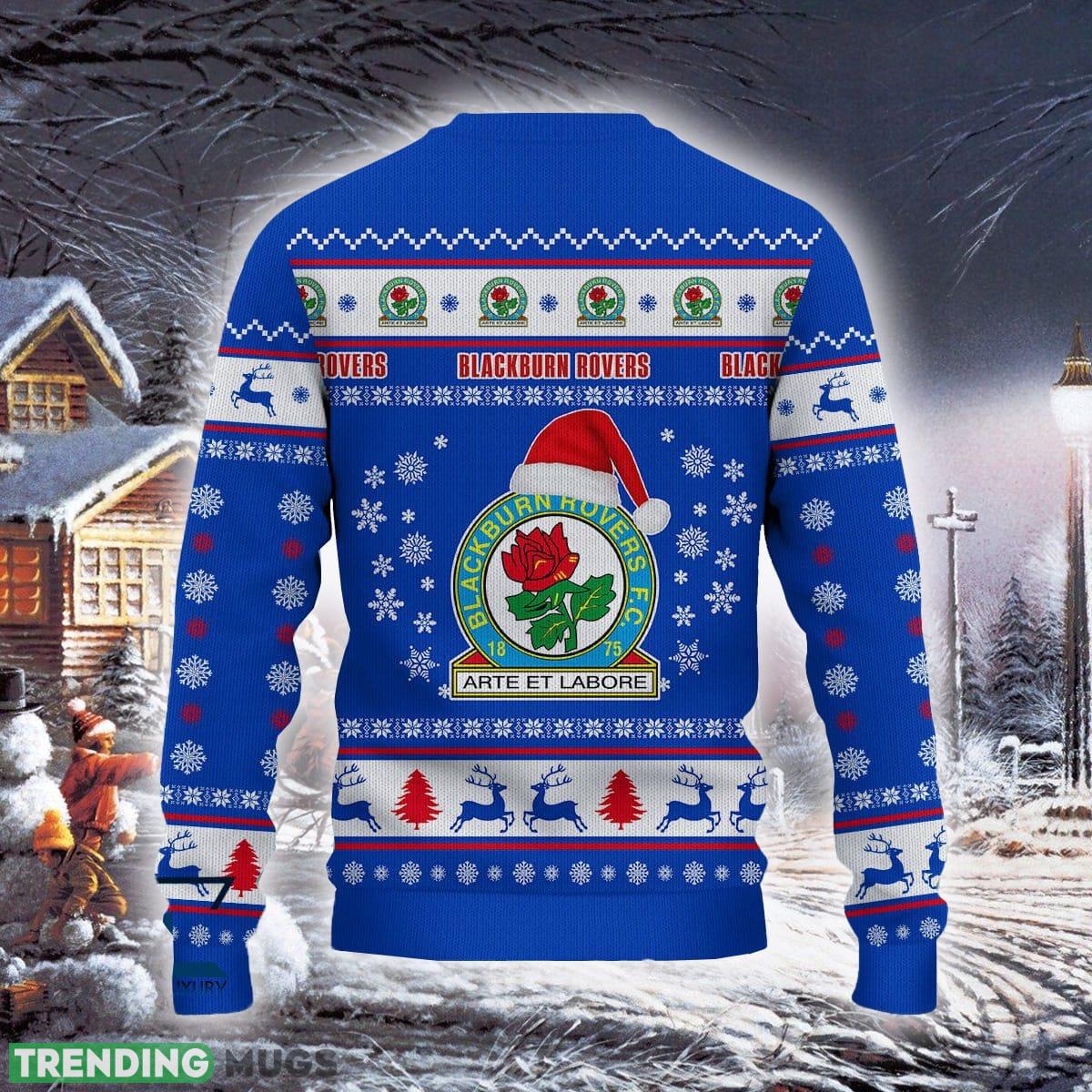 Blackburn Rovers Summer Efl Logo Team Ugly Christmas Sweater For Fans Gift Unisex Sweatshirt 3D Sweater Blackburn Rovers Summer Efl Logo Team Ugly Christmas Sweater For Fans Gift Unisex Sweatshirt 3D Sweater
