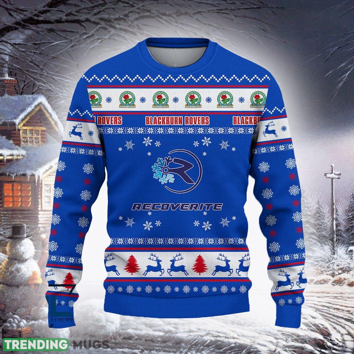Blackburn Rovers Summer Efl Logo Team Ugly Christmas Sweater For Fans Gift Unisex Sweatshirt - Blackburn Rovers Exclusive Efl Ugly Christmas Sweater For Fans Gift Blackburn Rovers Summer Efl Logo Team Ugly Christmas Sweater For Fans Gift Unisex Sweatshirt - Blackburn Rovers Exclusive Efl Ugly Christmas Sweater For Fans Gift
