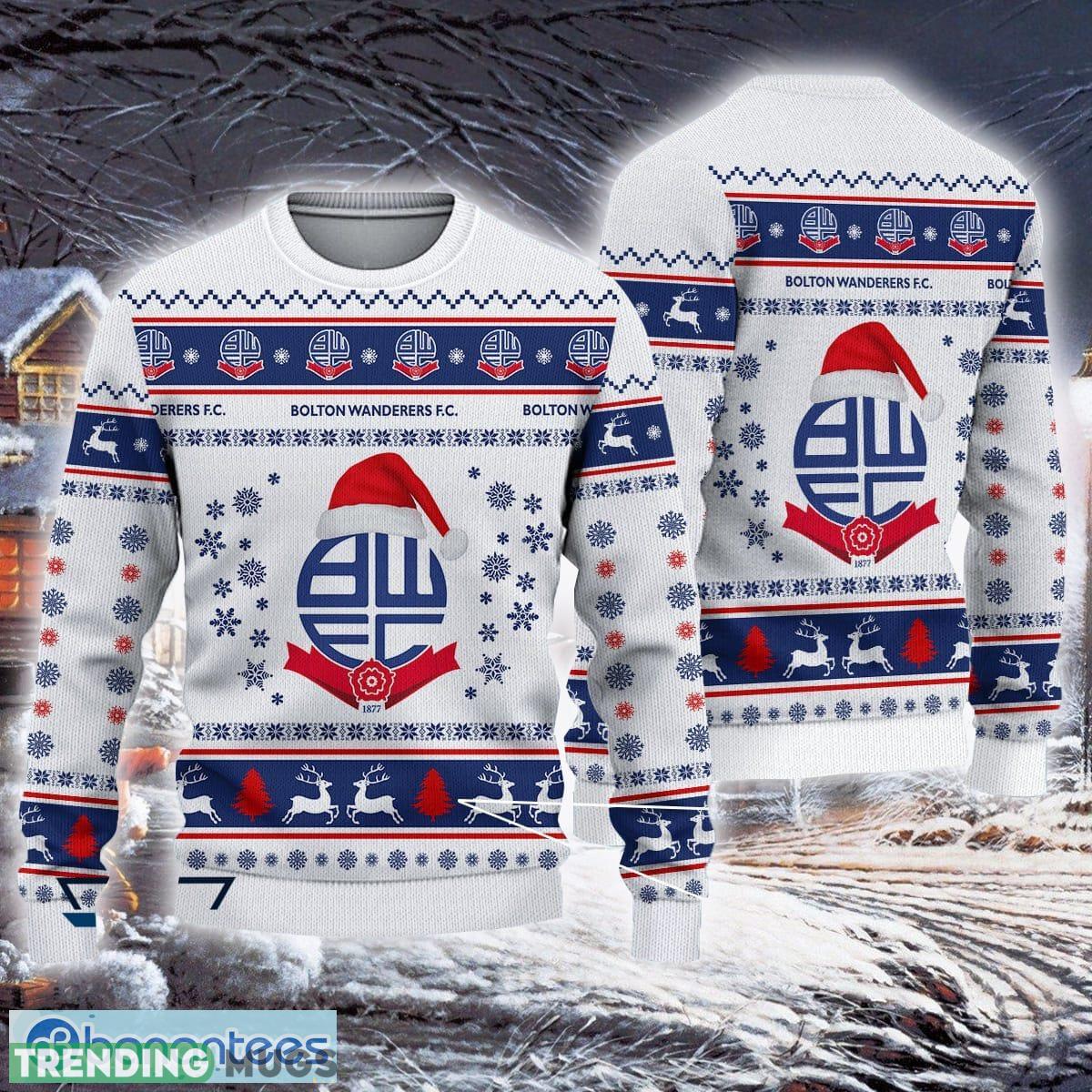 Bolton Wanderers Floral Efl Logo Team Ugly Christmas Sweater For Fans Gift Unisex Sweatshirt 3D Sweater Bolton Wanderers Floral Efl Logo Team Ugly Christmas Sweater For Fans Gift Unisex Sweatshirt 3D Sweater