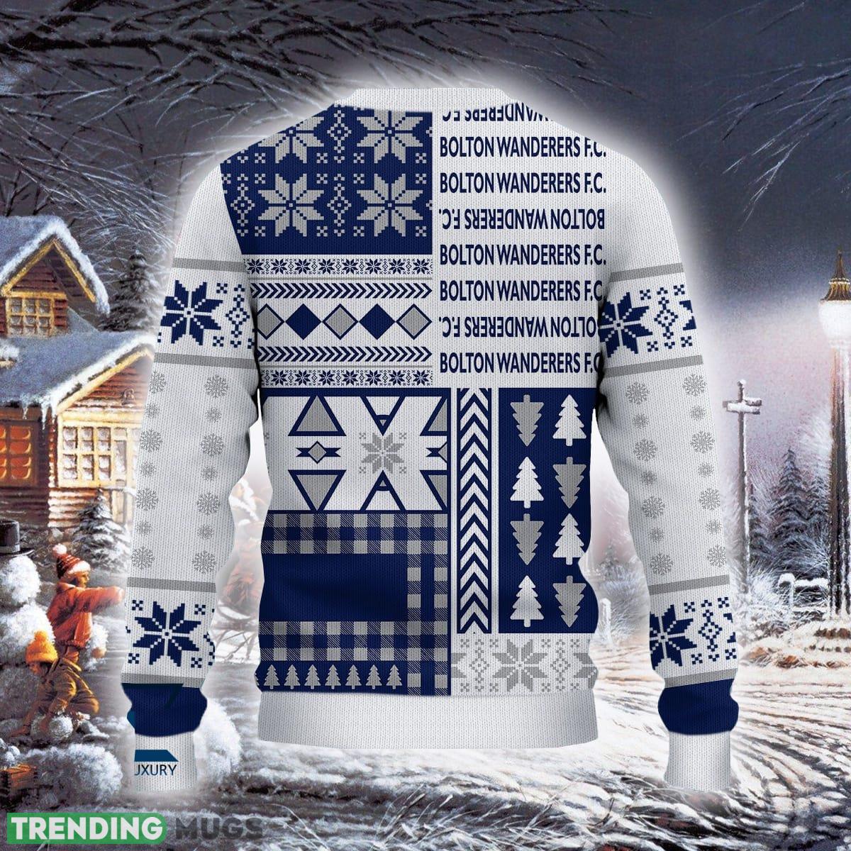 Bolton Wanderers Palm Efl Logo Team Ugly Christmas Sweater For Fans Gift Unisex Sweatshirt 3D Sweater Bolton Wanderers Palm Efl Logo Team Ugly Christmas Sweater For Fans Gift Unisex Sweatshirt 3D Sweater