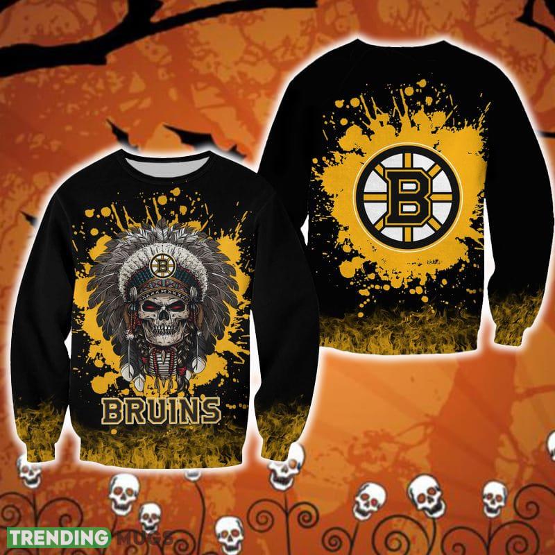 Boston Bruins Skull Embroider Halloween Ugly Sweater For Men And Women Gift Christmas - Boston Bruins Skull Embroider Halloween Ugly Sweater For Men And Women Gift Christmas Boston Bruins Skull Embroider Halloween Ugly Sweater For Men And Women Gift Christmas - Boston Bruins Skull Embroider Halloween Ugly Sweater For Men And Women Gift Christmas