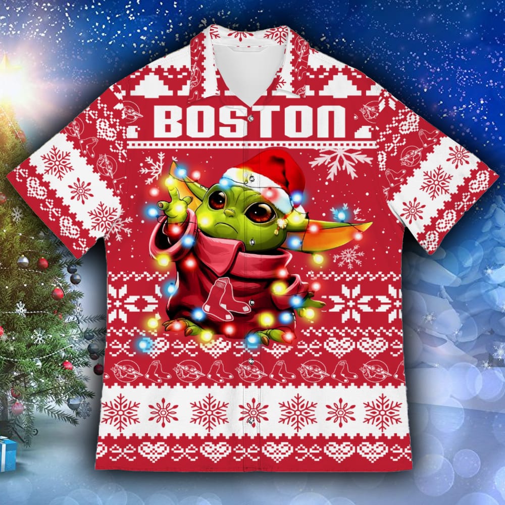 Boston Red Sox Baby Yoda Star Wars Sports Football American Ugly Hawaiian Shirt Gift Christmas - 251023-100912 Boston Red Sox Baby Yoda Star Wars Sports Football American Ugly Hawaiian Shirt Gift Christmas - 251023-100912