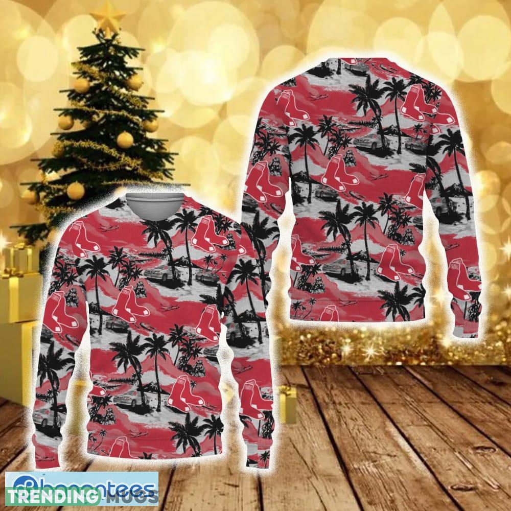 Boston Red Sox Tropical Patterns Coconut Tree Ugly Christmas 3D Sweater - Boston Red Sox Tropical Patterns Coconut Tree Ugly Christmas 3D Sweater Boston Red Sox Tropical Patterns Coconut Tree Ugly Christmas 3D Sweater - Boston Red Sox Tropical Patterns Coconut Tree Ugly Christmas 3D Sweater