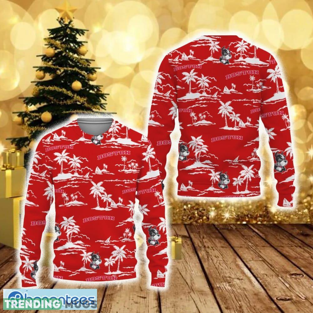 Boston University Terriers Coconut Tree Ugly Christmas 3D Sweater - Boston University Terriers Coconut Tree Ugly Christmas 3D Sweater Boston University Terriers Coconut Tree Ugly Christmas 3D Sweater - Boston University Terriers Coconut Tree Ugly Christmas 3D Sweater