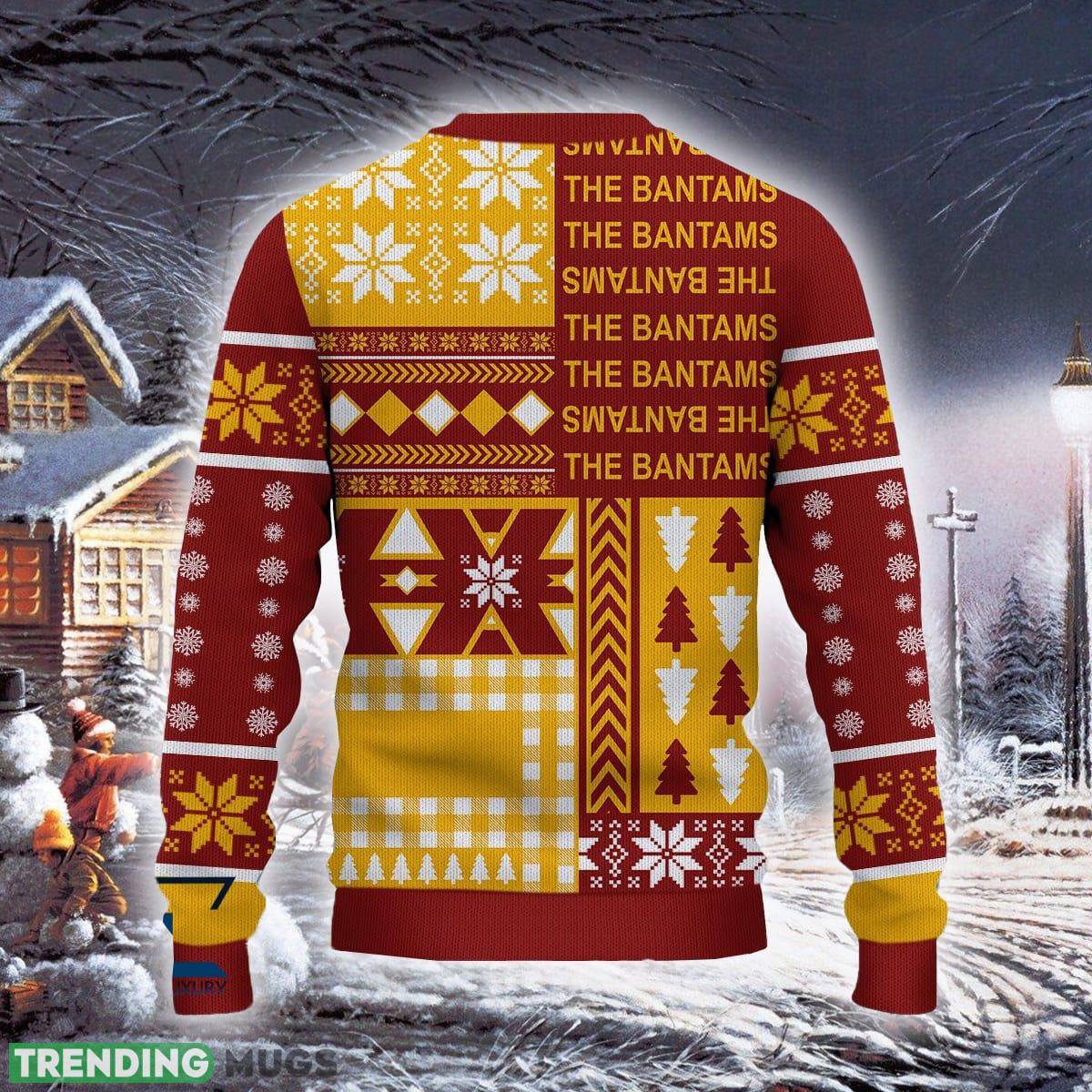 Bradford City Tropical Efl Logo Team Ugly Christmas Sweater For Fans Gift Unisex Sweatshirt 3D Sweater Bradford City Tropical Efl Logo Team Ugly Christmas Sweater For Fans Gift Unisex Sweatshirt 3D Sweater