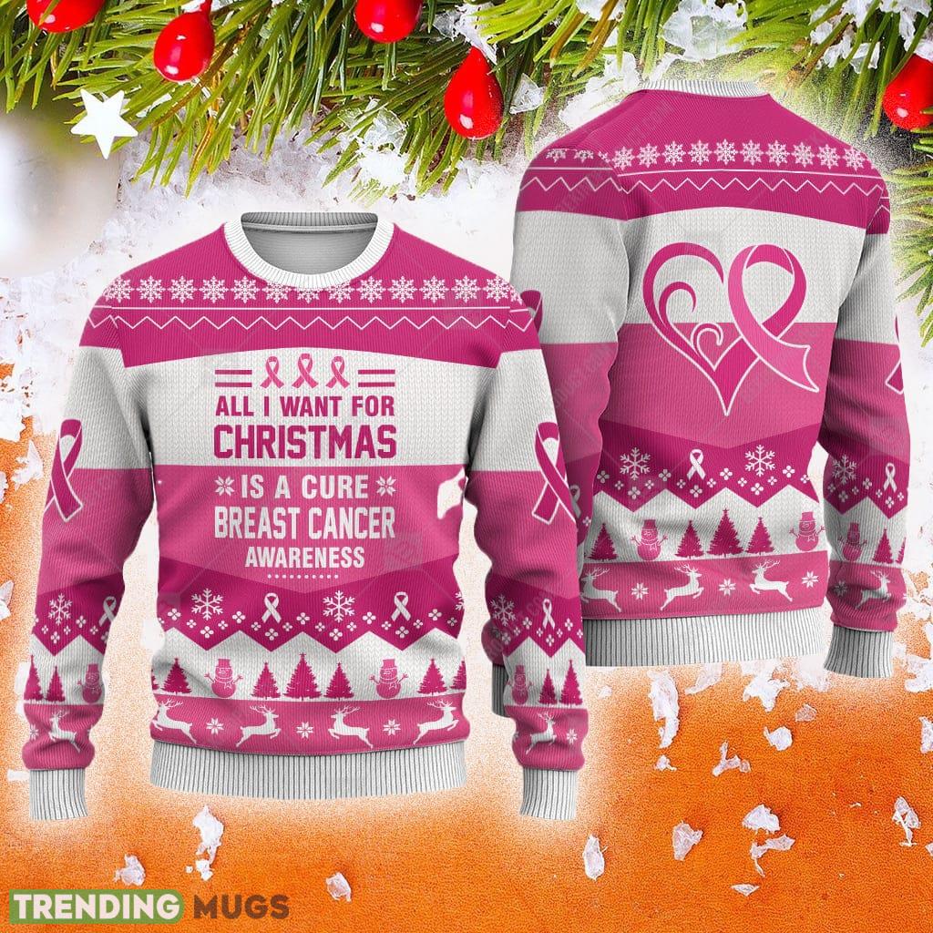 Breast Cancer Awareness All I Want For Is A Cure Animals Ugly Christmas Sweater AOP Gift For Men And Women - Breast Cancer Awareness All I Want For Is A Cure Animals Ugly Christmas Sweater AOP Gift For Men And Women Breast Cancer Awareness All I Want For Is A Cure Animals Ugly Christmas Sweater AOP Gift For Men And Women - Breast Cancer Awareness All I Want For Is A Cure Animals Ugly Christmas Sweater AOP Gift For Men And Women