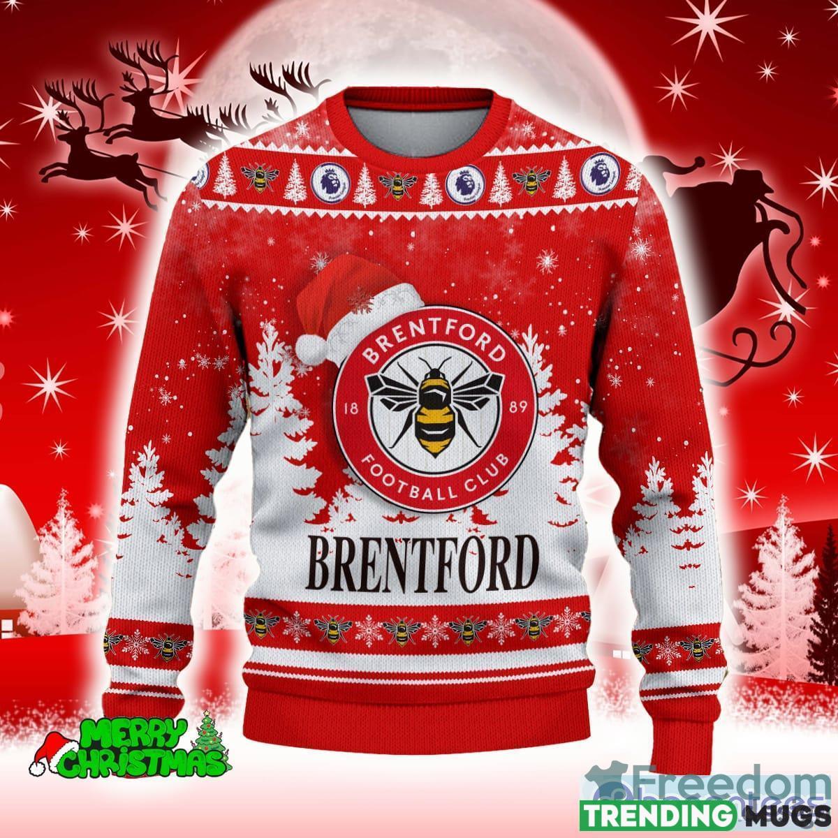 Brentford FC Red Caspar 3D Sweater All Over Printed For Men And Women Gift Christmas Holiday 3D Sweater Brentford FC Red Caspar 3D Sweater All Over Printed For Men And Women Gift Christmas Holiday 3D Sweater