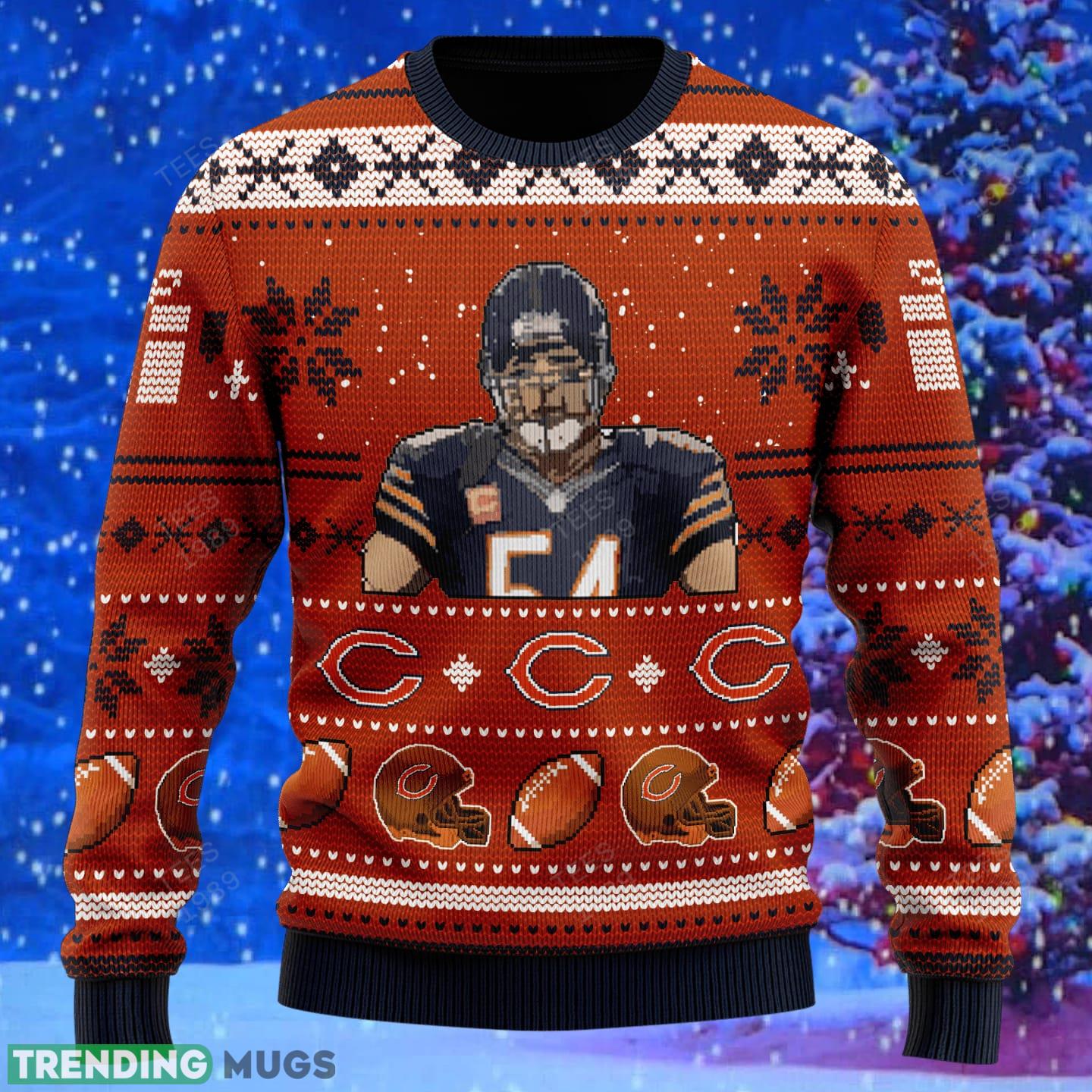 Brian Urlacher chicago bears NFL Knitted Xmas Sweater Gift Men And Women 3D Sweater Brian Urlacher chicago bears NFL Knitted Xmas Sweater Gift Men And Women 3D Sweater