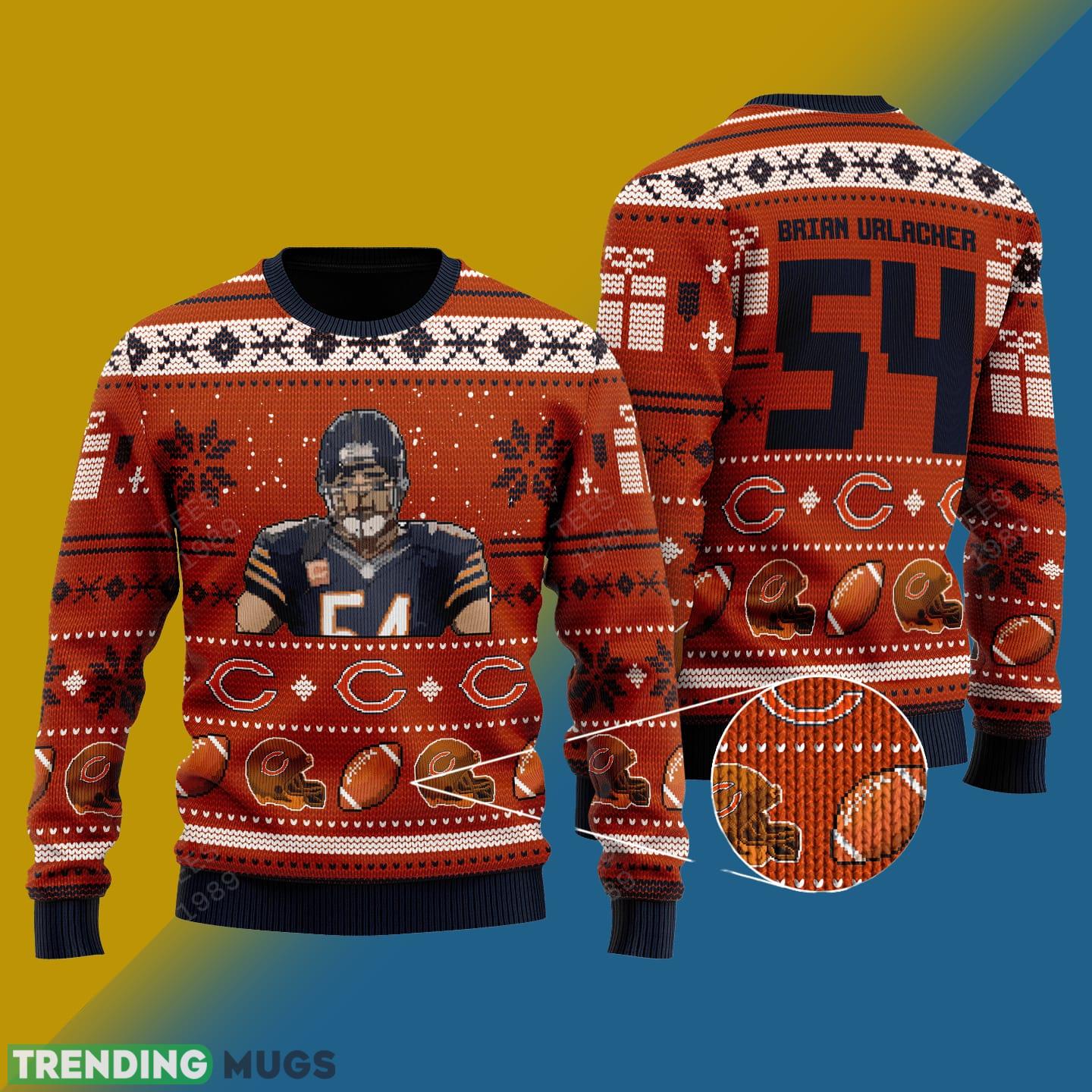 Brian Urlacher chicago bears NFL Knitted Xmas Sweater Gift Men And Women - Brian Urlacher chicago bears NFL Knitted Sweater Photo 1 Brian Urlacher chicago bears NFL Knitted Xmas Sweater Gift Men And Women - Brian Urlacher chicago bears NFL Knitted Sweater Photo 1