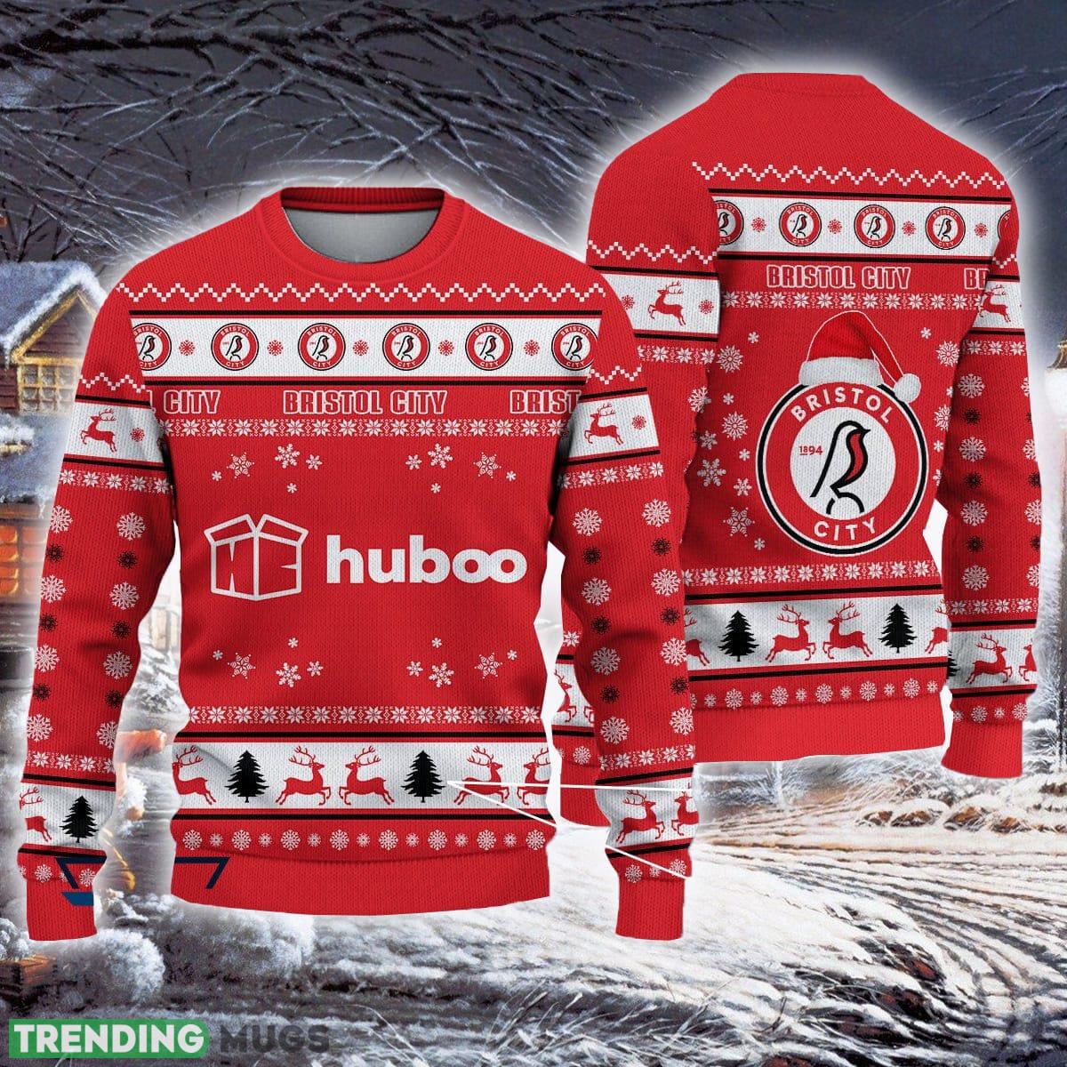 Bristol City Luau Efl Logo Team Ugly Christmas Sweater For Fans Gift Unisex Sweatshirt 3D Sweater Bristol City Luau Efl Logo Team Ugly Christmas Sweater For Fans Gift Unisex Sweatshirt 3D Sweater