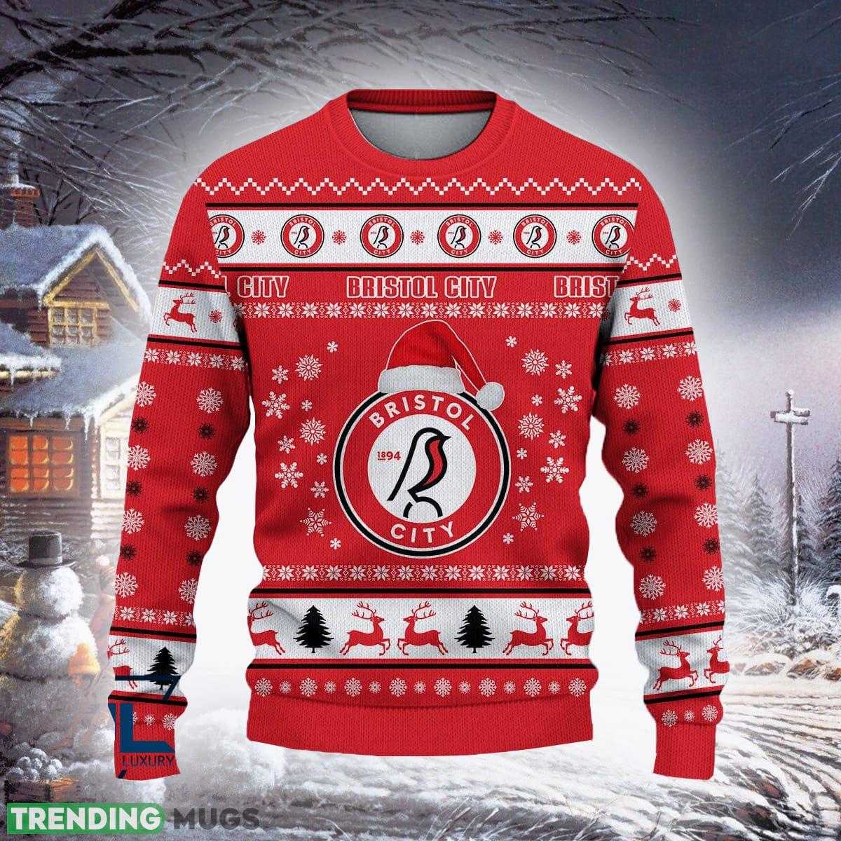 Bristol City Resort Efl Logo Team Ugly Christmas Sweater For Fans Gift Unisex Sweatshirt 3D Sweater Bristol City Resort Efl Logo Team Ugly Christmas Sweater For Fans Gift Unisex Sweatshirt 3D Sweater