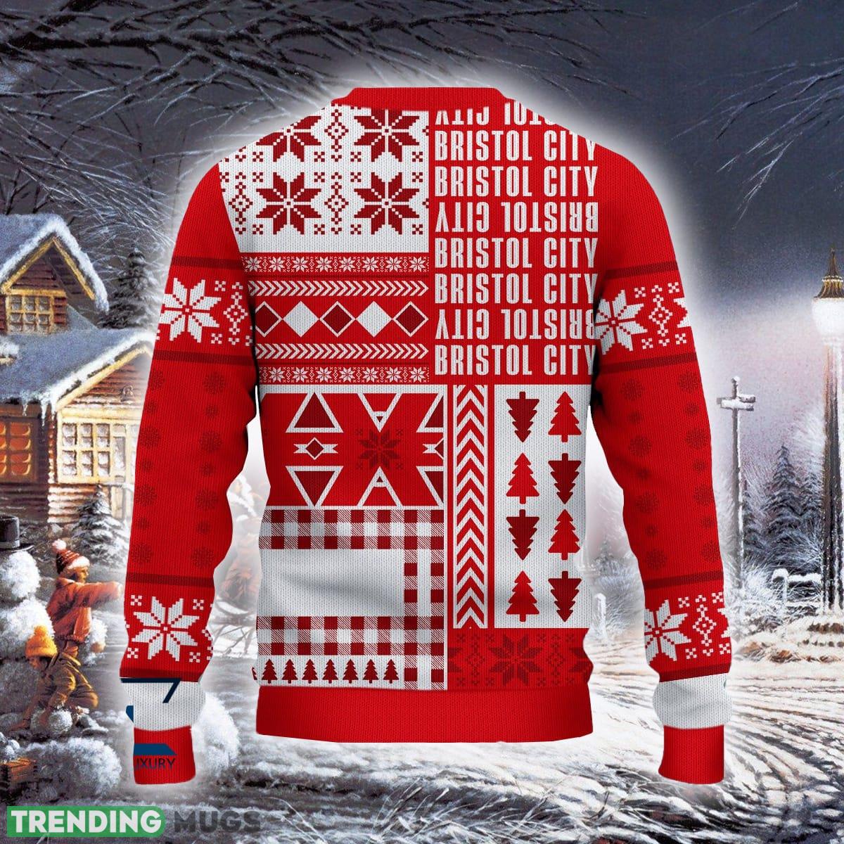 Bristol City Surf Efl Logo Team Ugly Christmas Sweater For Fans Gift Unisex Sweatshirt 3D Sweater Bristol City Surf Efl Logo Team Ugly Christmas Sweater For Fans Gift Unisex Sweatshirt 3D Sweater